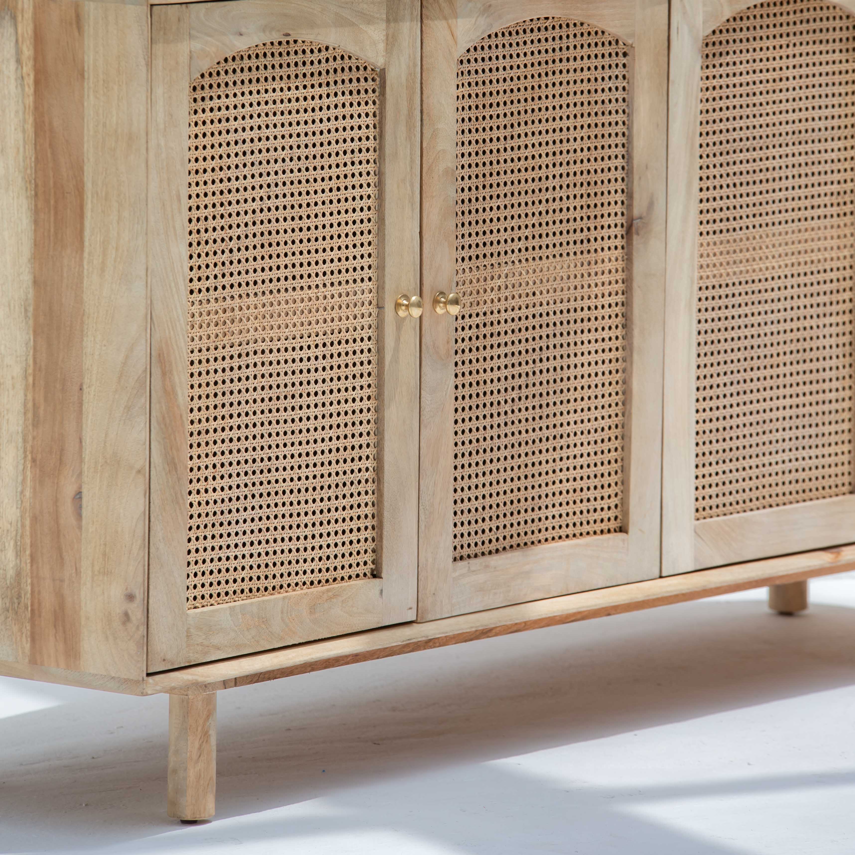 CANOVA RATTAN FOUR DOOR SIDEBOARD - Art and craft furniture