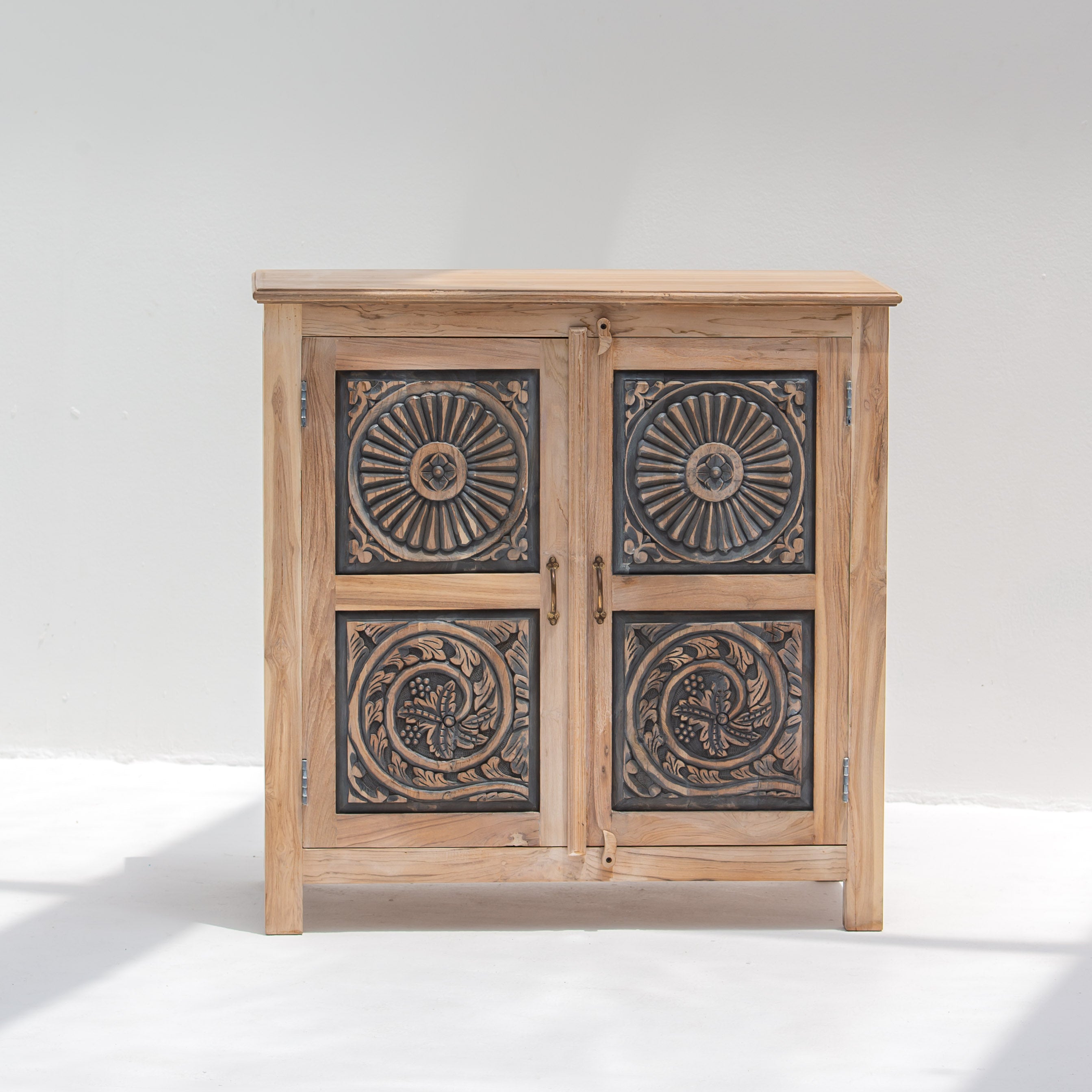 CHARLORE WOODEN TWO DOOR SIDEBOARD - Art and craft furniture
