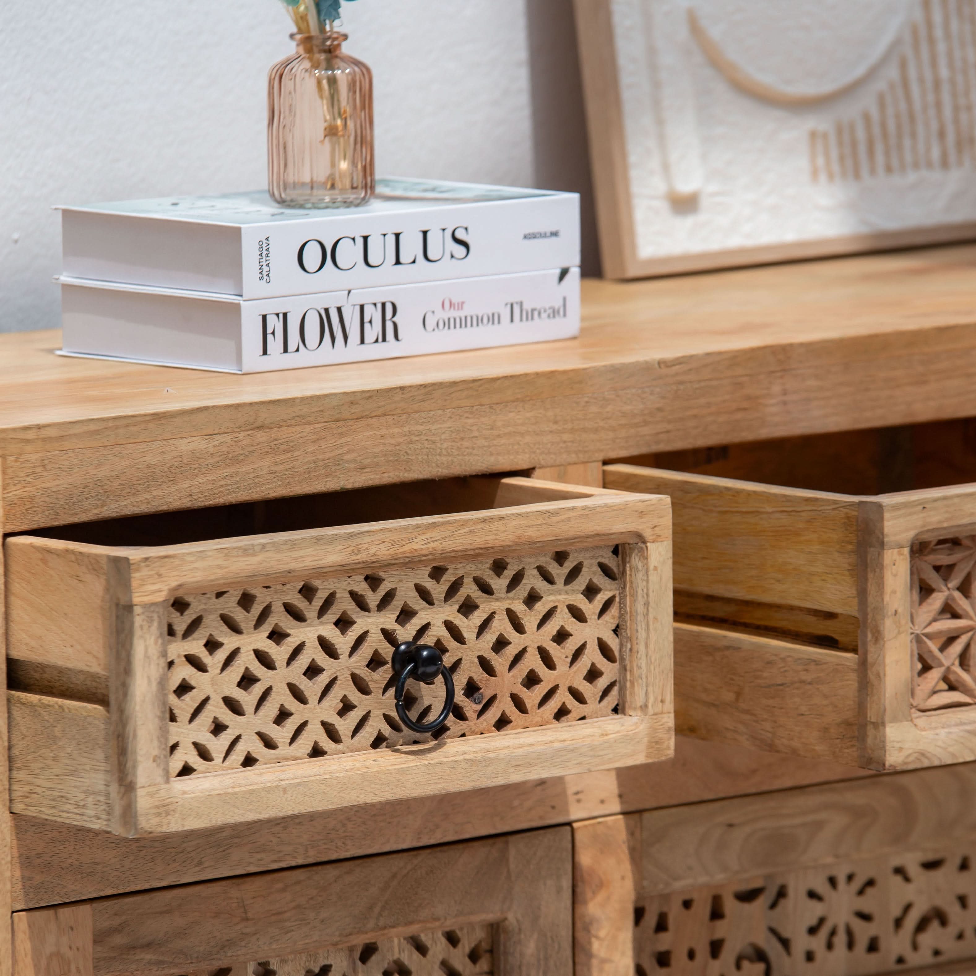 SIERRA WOODEN FOUR DOOR SIDEBOARD - Art and craft furniture
