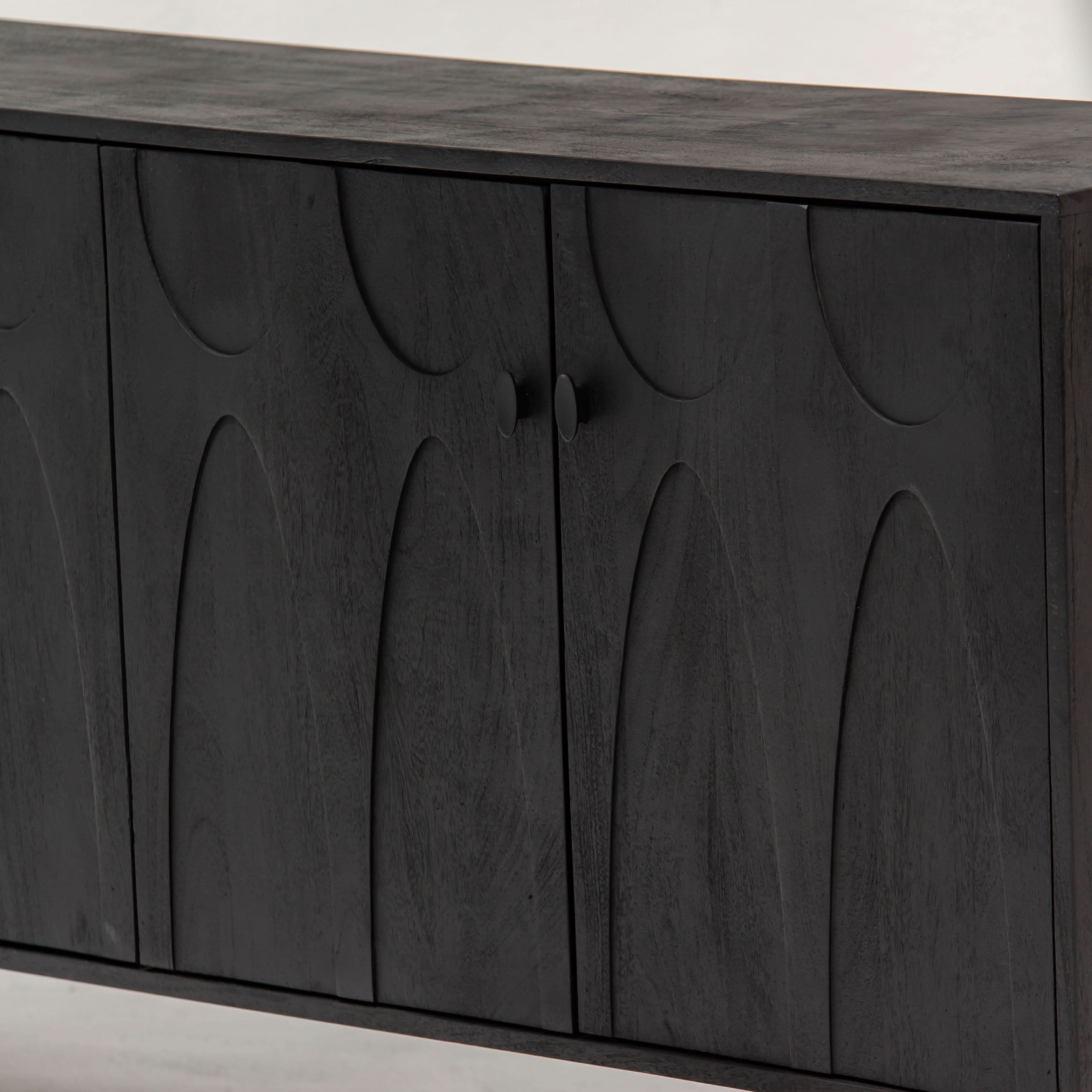 VERVE WOODEN FOUR DOOR SIDEBOARD - Art and craft furniture