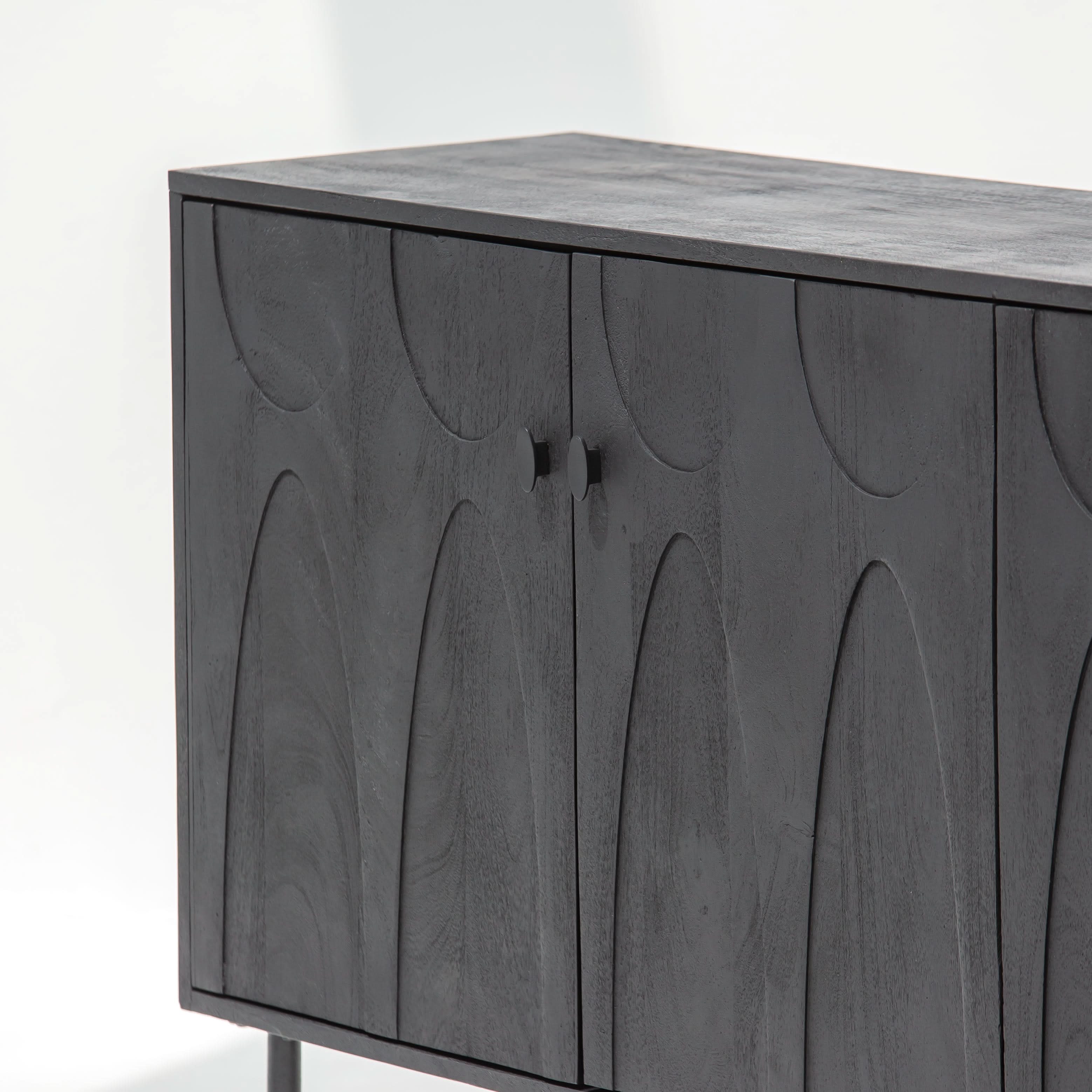 VERVE WOODEN FOUR DOOR SIDEBOARD - Art and craft furniture