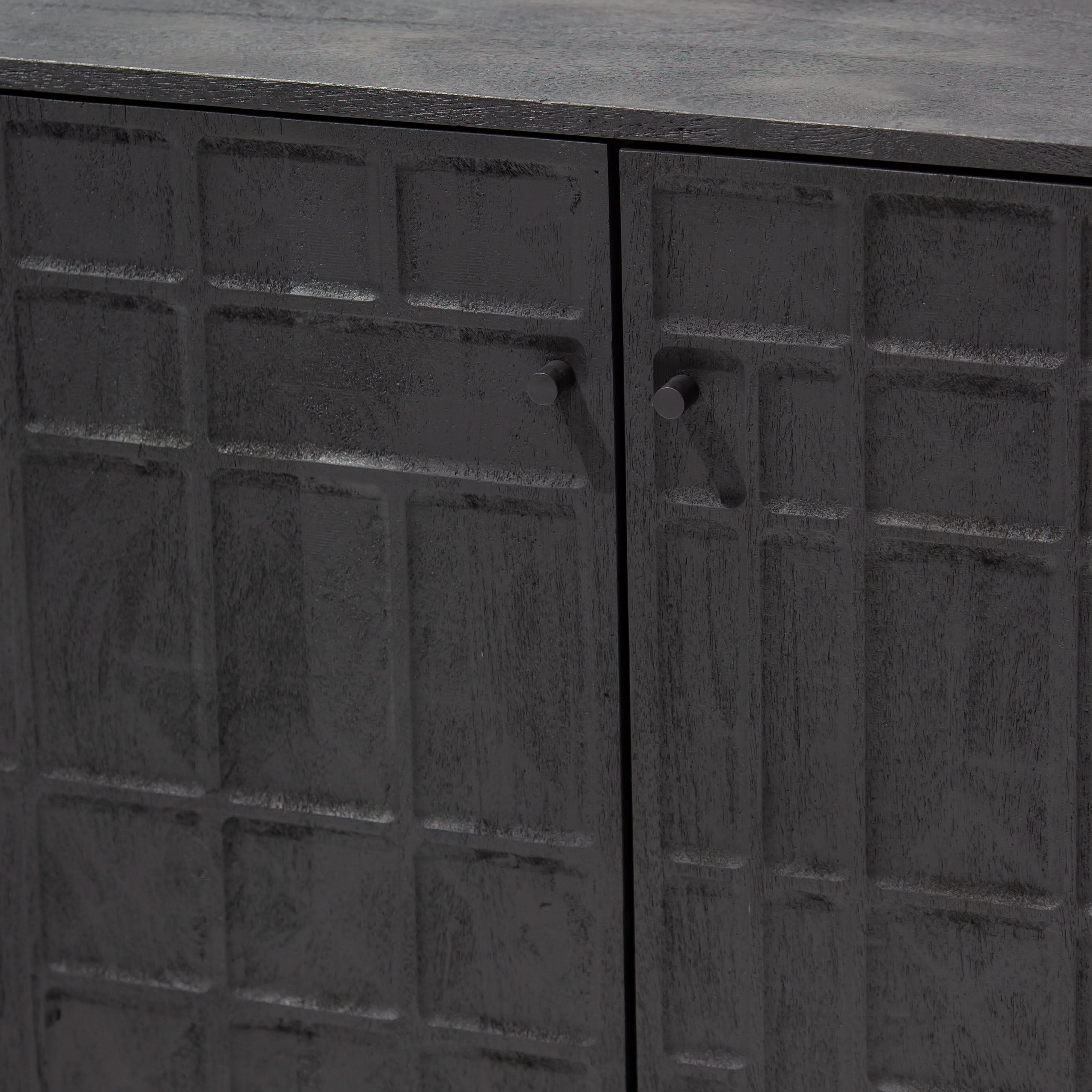 NUVOR WOODEN FOUR DOOR SIDEBOARD - Art and craft furniture