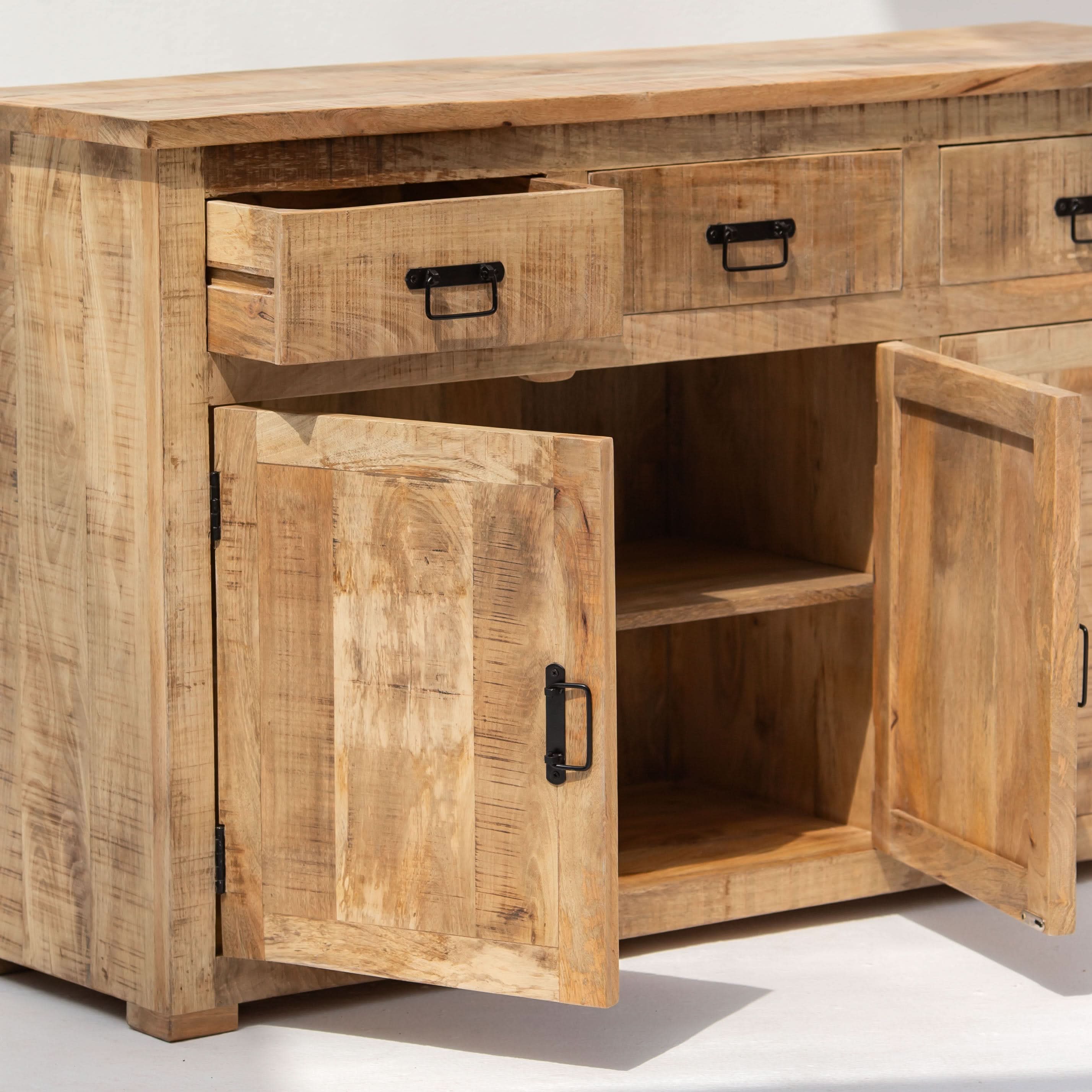 MANGOEDGE THREE DRAWER THREE DOOR SIDEBOARD - Art and craft furniture