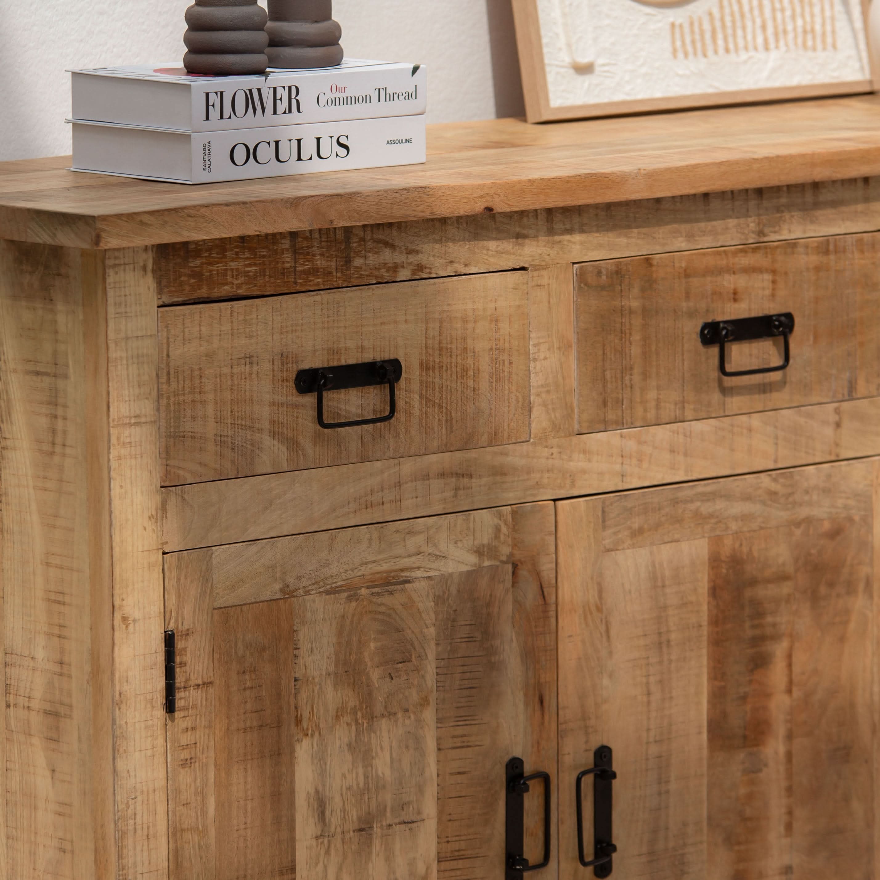 MANGOEDGE THREE DRAWER THREE DOOR SIDEBOARD - Art and craft furniture