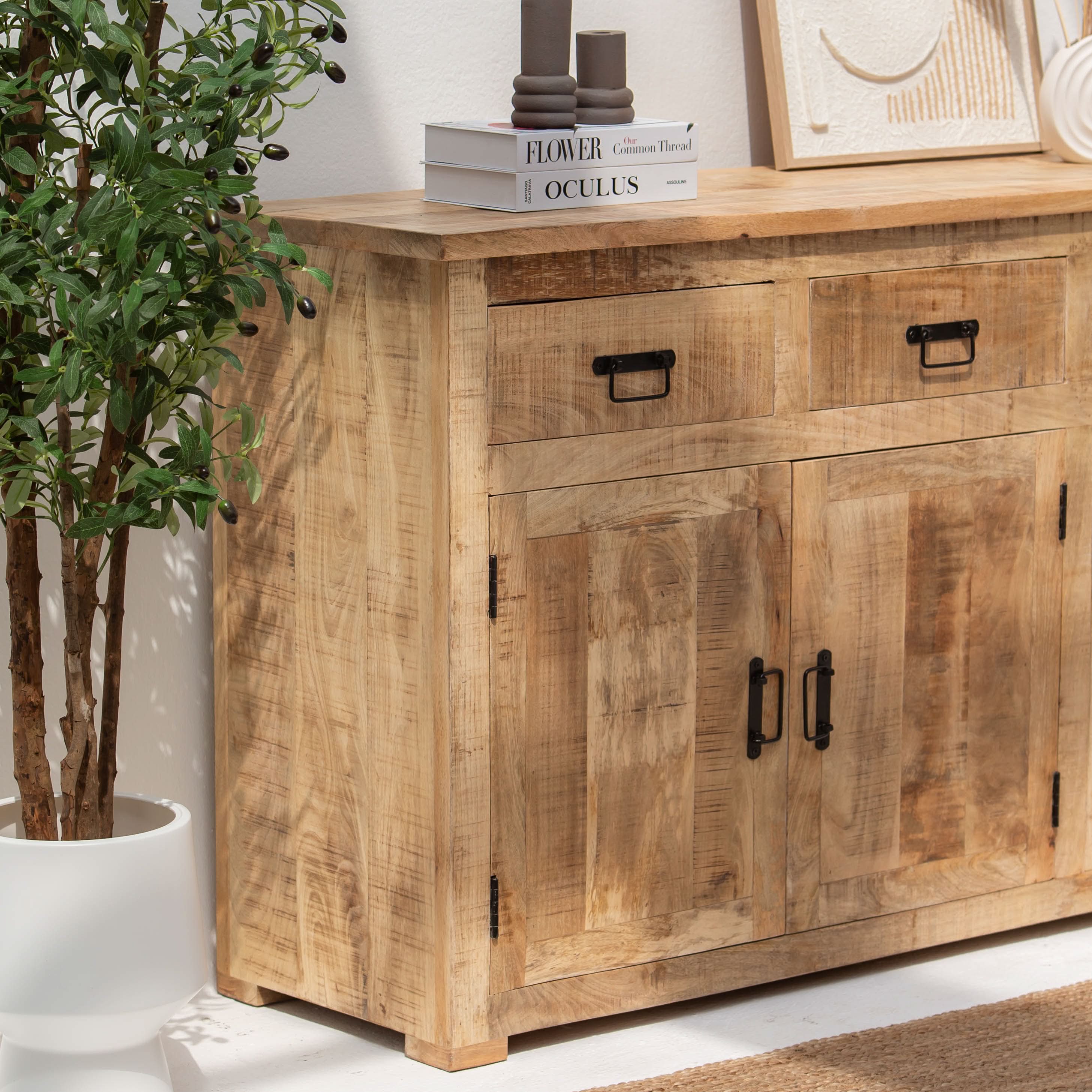 MANGOEDGE THREE DRAWER THREE DOOR SIDEBOARD - Art and craft furniture