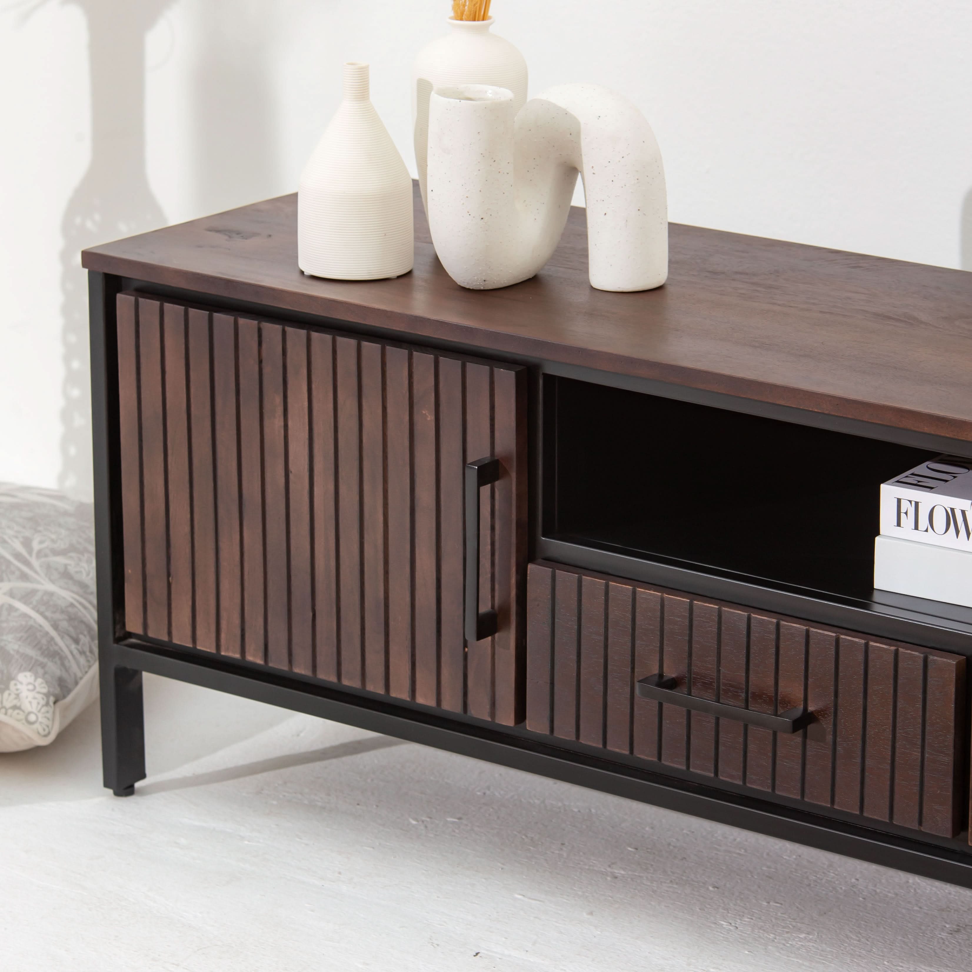 DANISH WOODEN TV STAND - Art and craft furniture