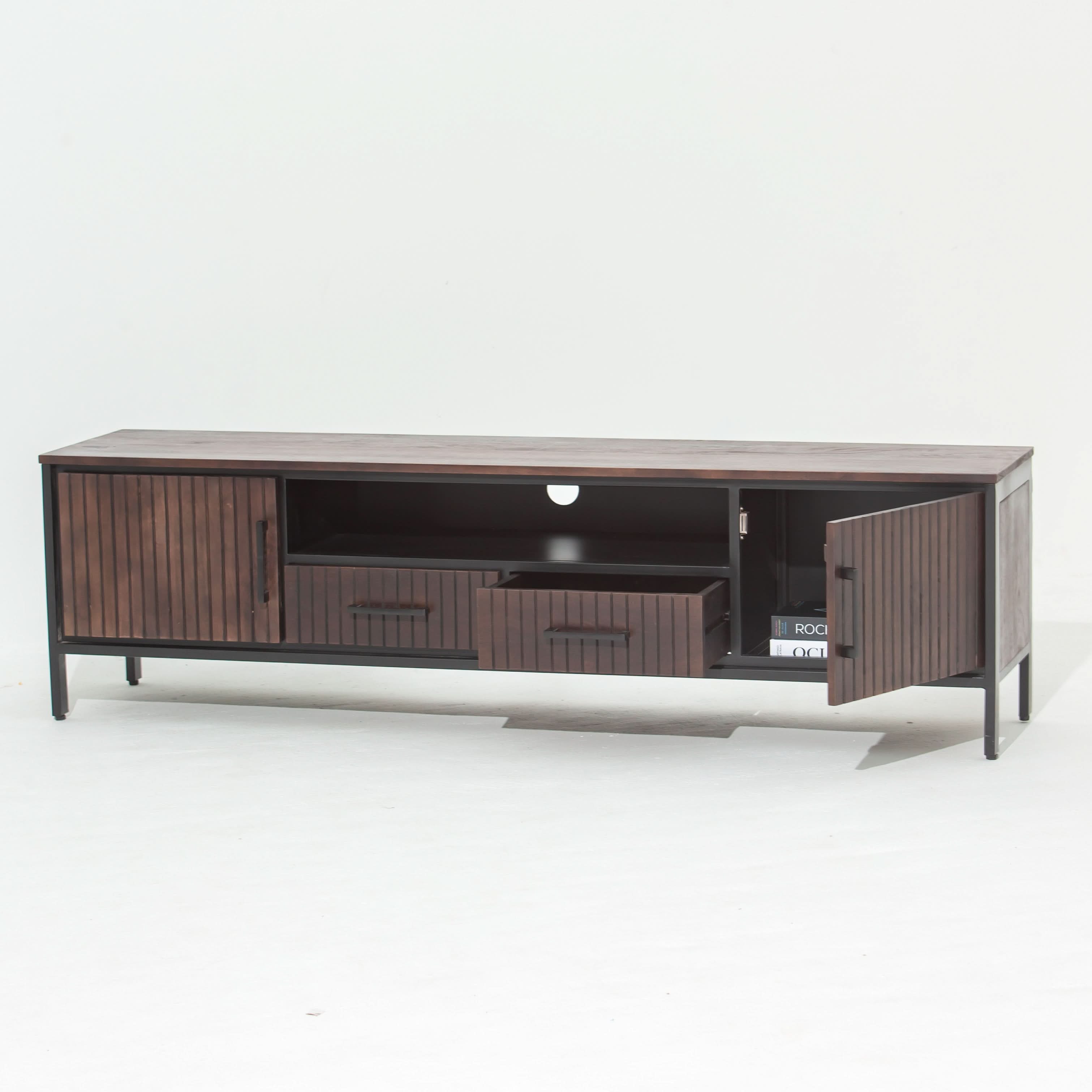 DANISH WOODEN TV STAND - Art and craft furniture