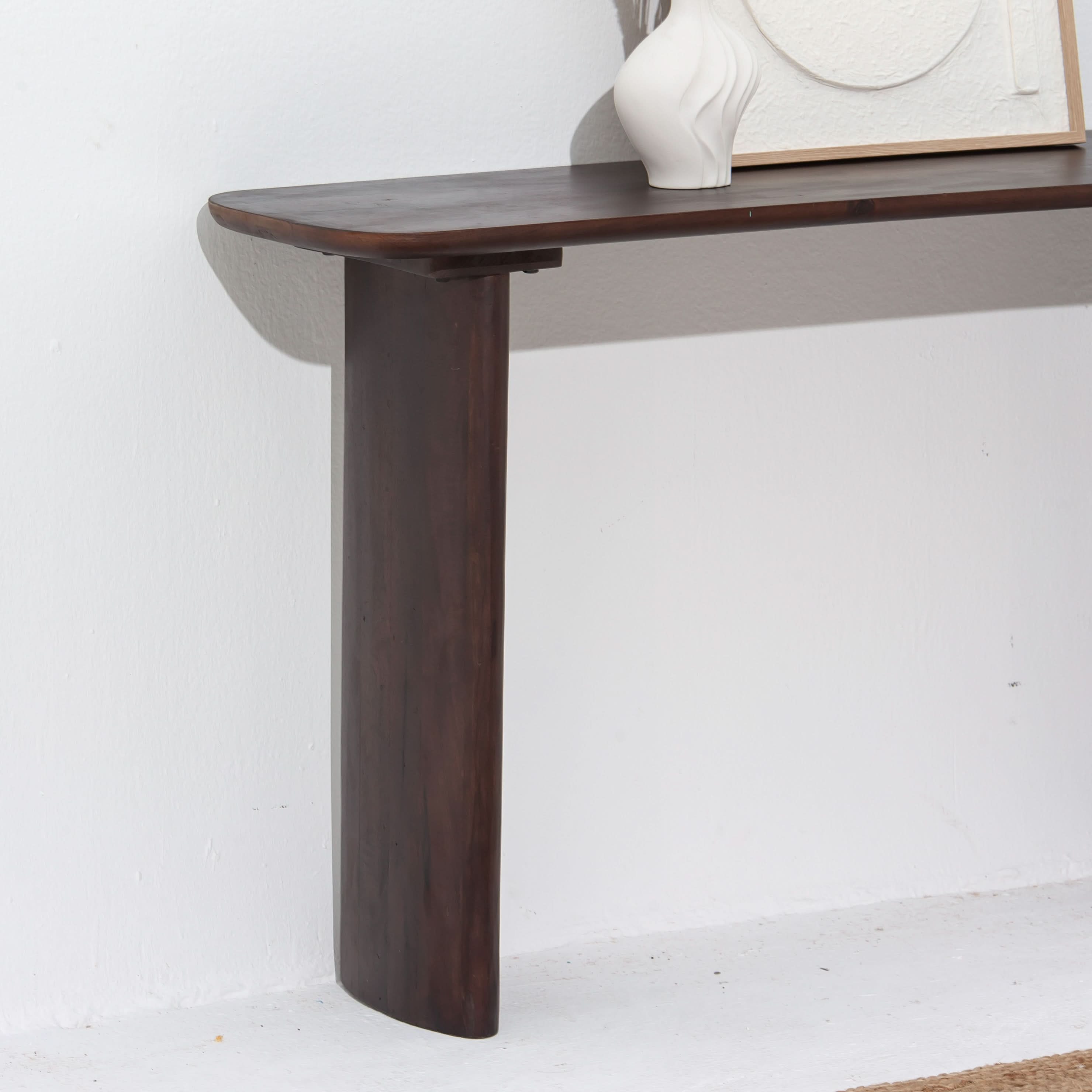 DANISH WOODEN CONSOLE TABLE - Art and craft furniture