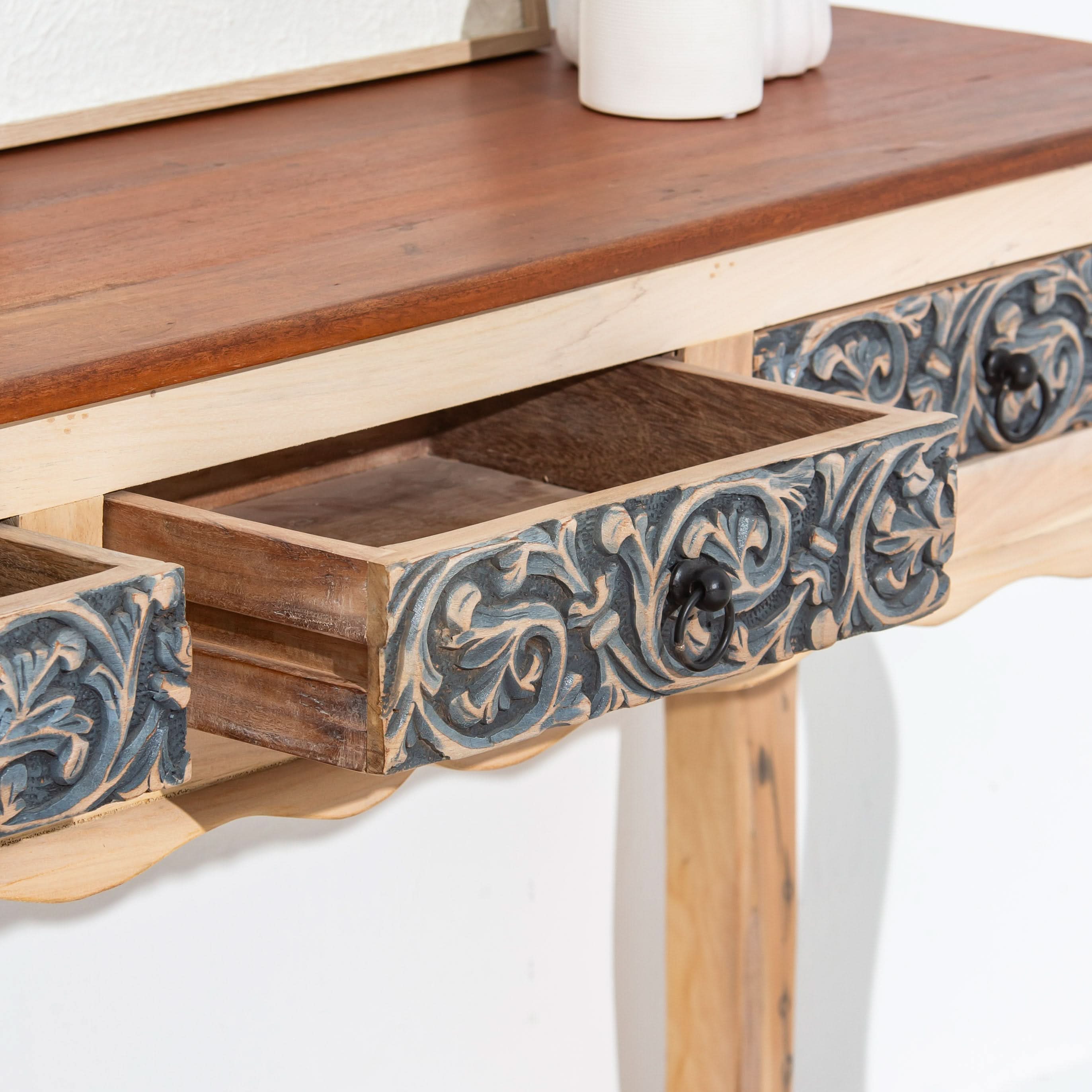 CHARLORE WOODEN CONSOLE TABLE - Art and craft furniture