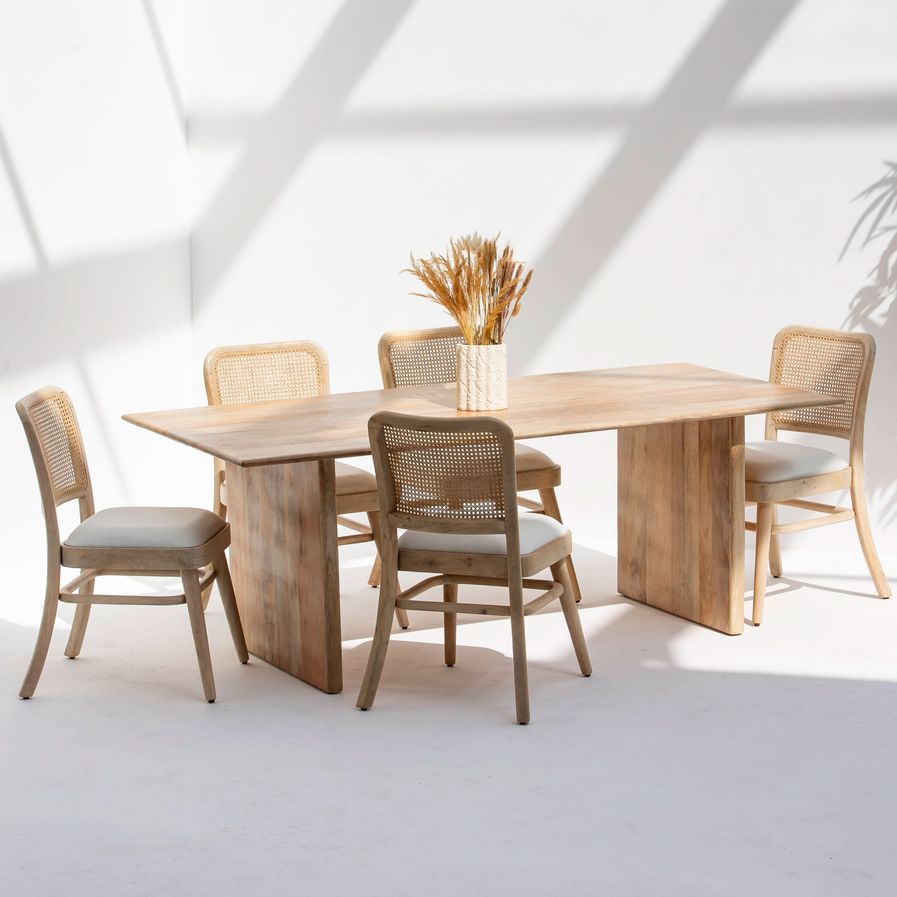 AUREVO WOODEN FOLDING DINING TABLE - Art and craft furniture