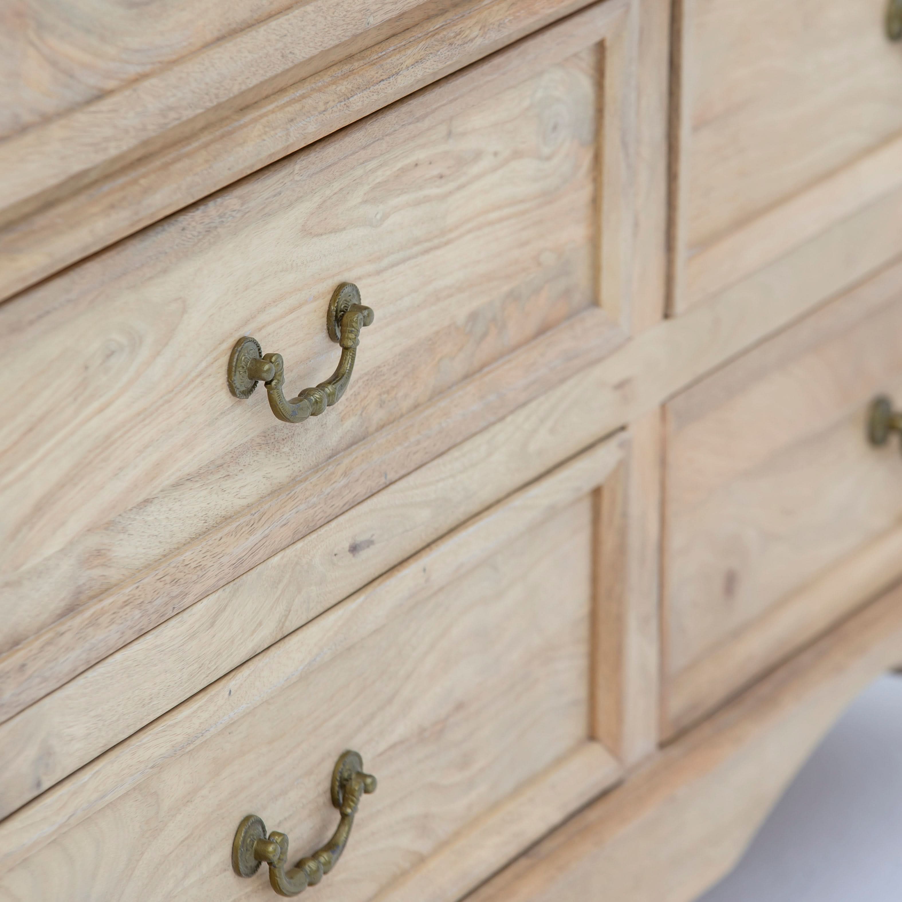 AUREVO WOODEN SIX DRAWER DRAWCHEST - Art and craft furniture
