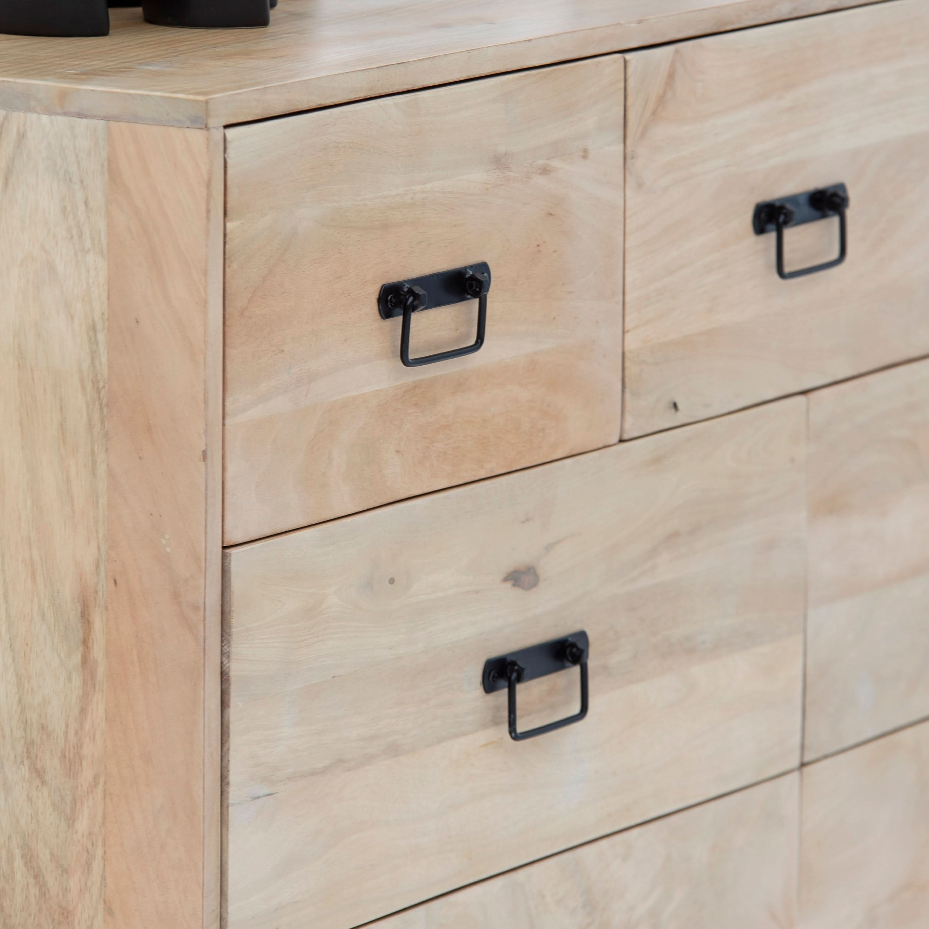 AUREVO WOODEN SEVEN DRAWER DRAWCHEST - Art and craft furniture