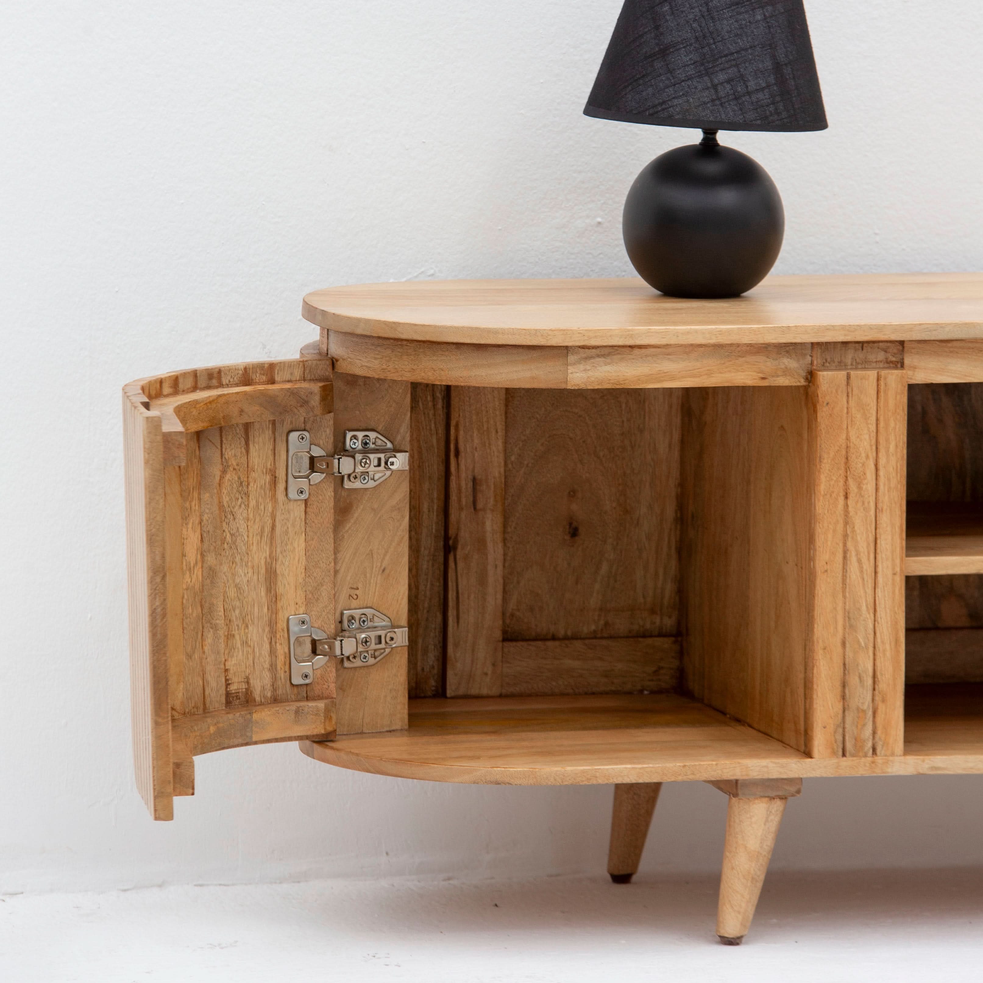 RIVIERA HALF ROUND TV STAND - Art and craft furniture