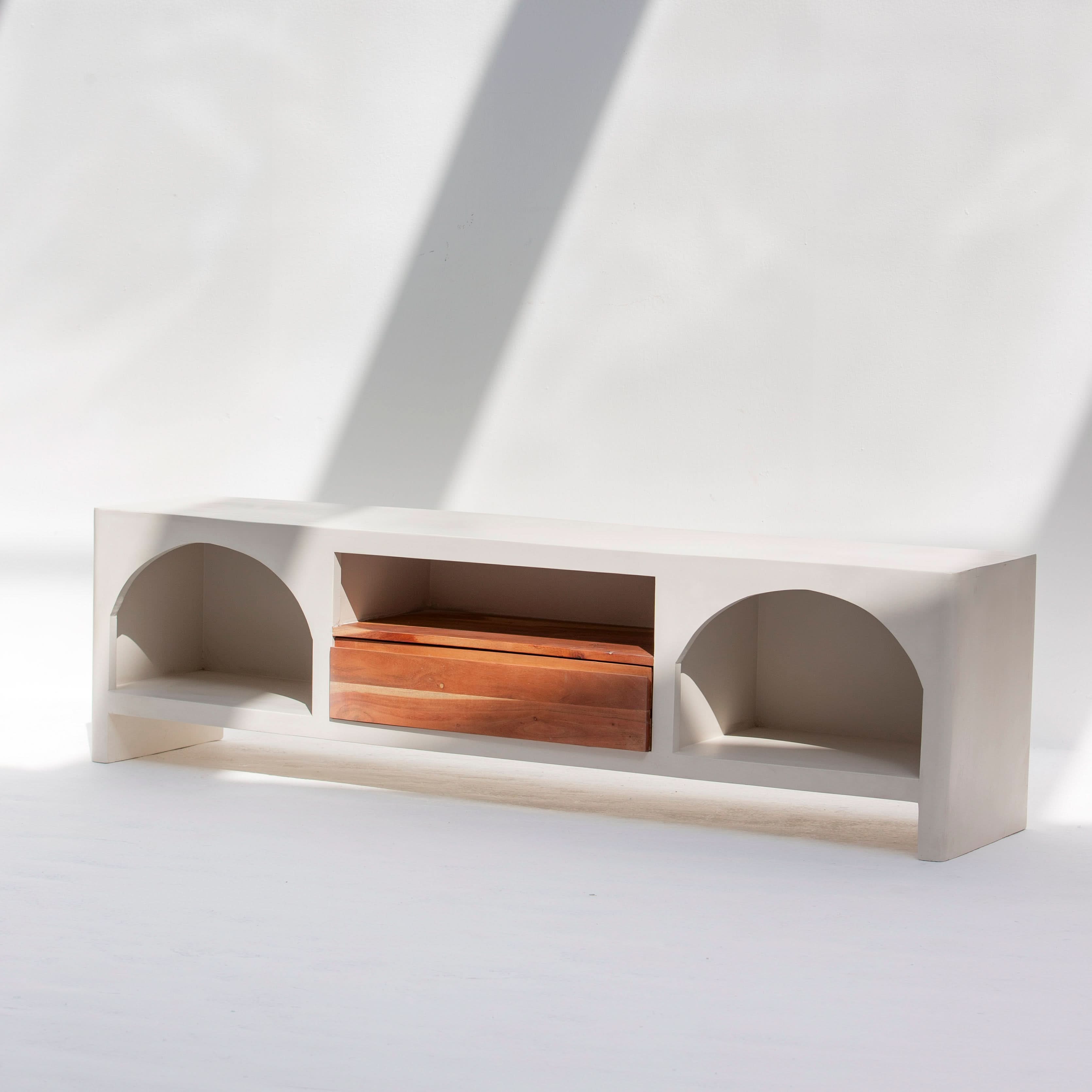 NATURA CURVE TV STAND - Art and craft furniture