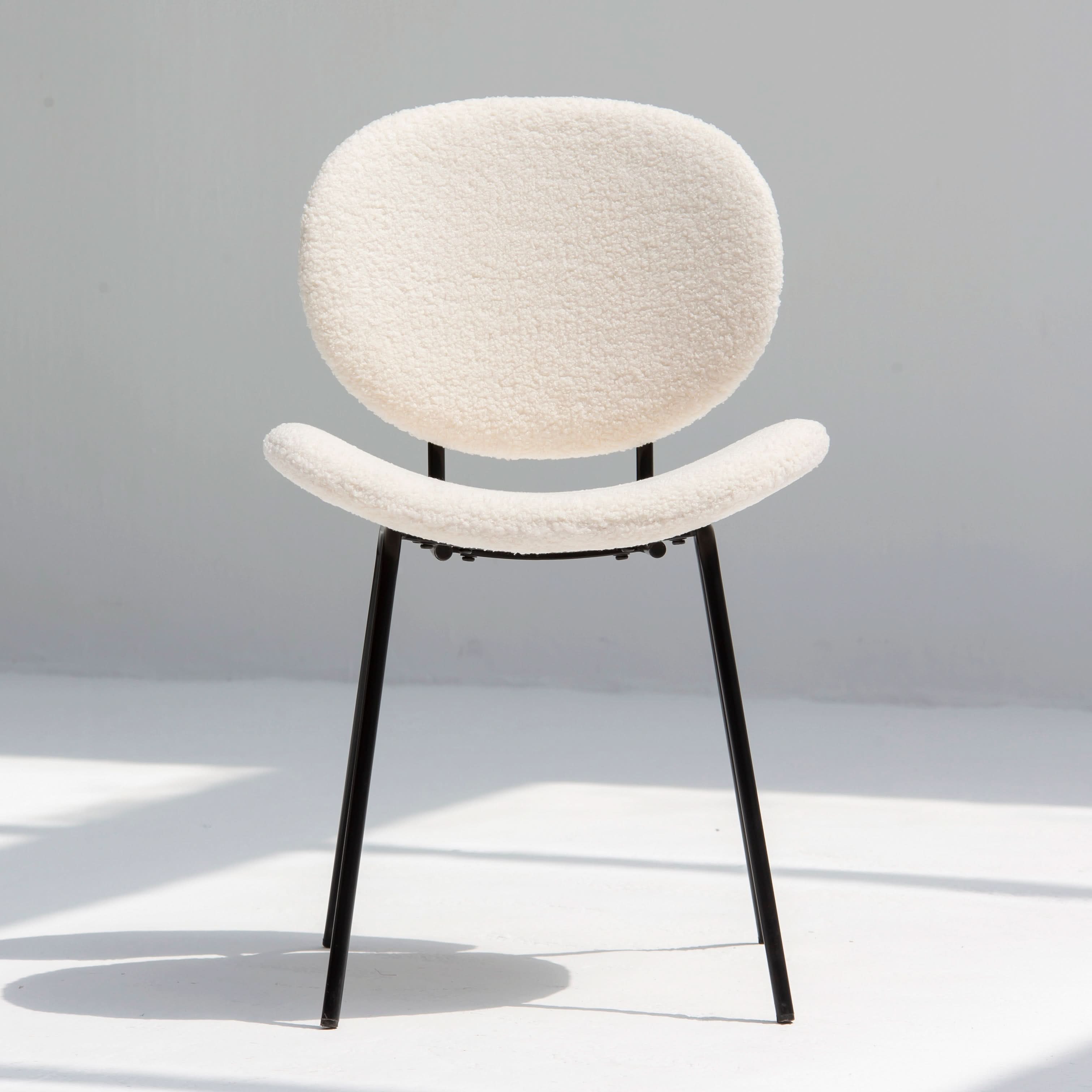 ARC WHITE FABRIC DINING CHAIR - Art and craft furniture