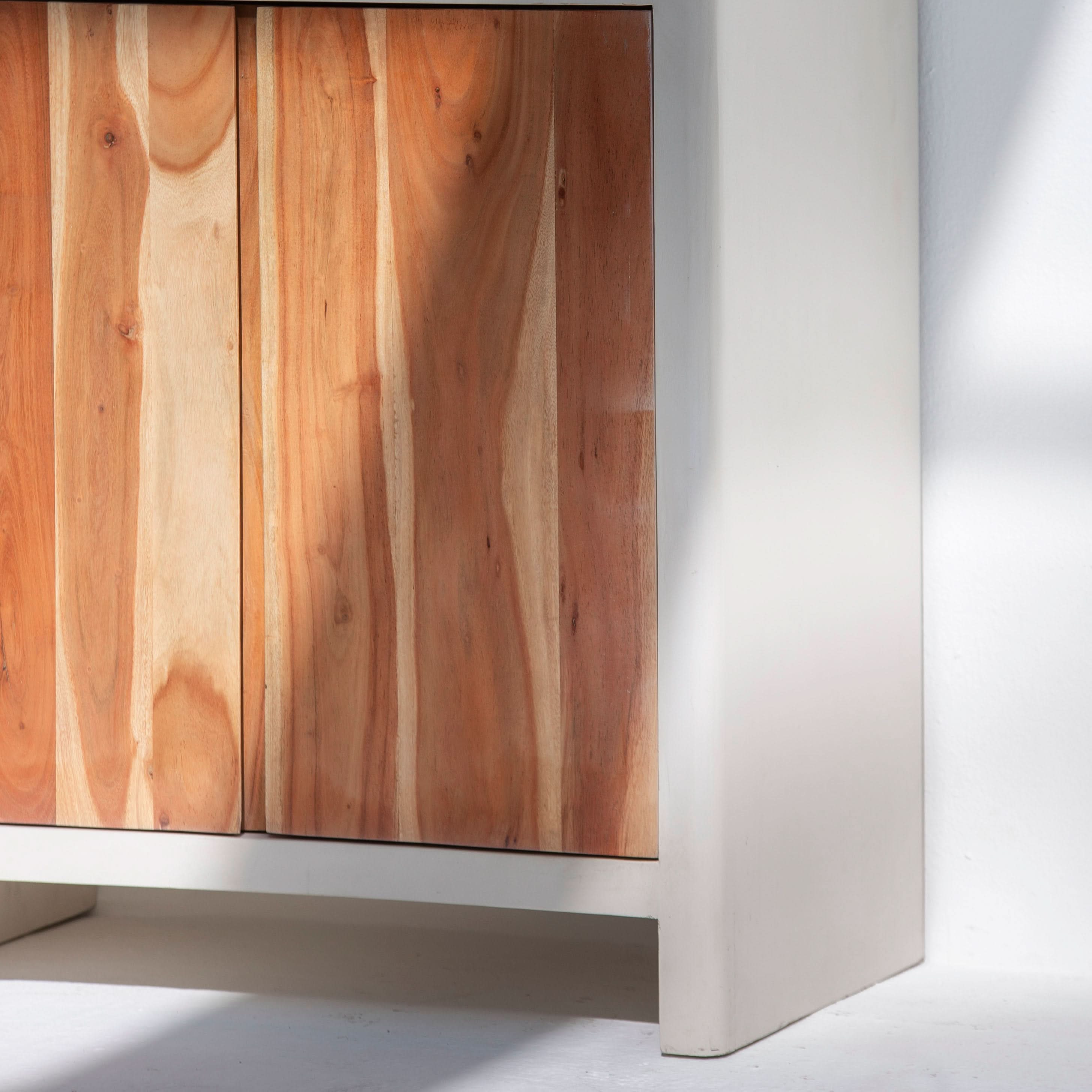 NATURA CURVE WOODEN TWO DOOR SIDEBOARD - Art and craft furniture