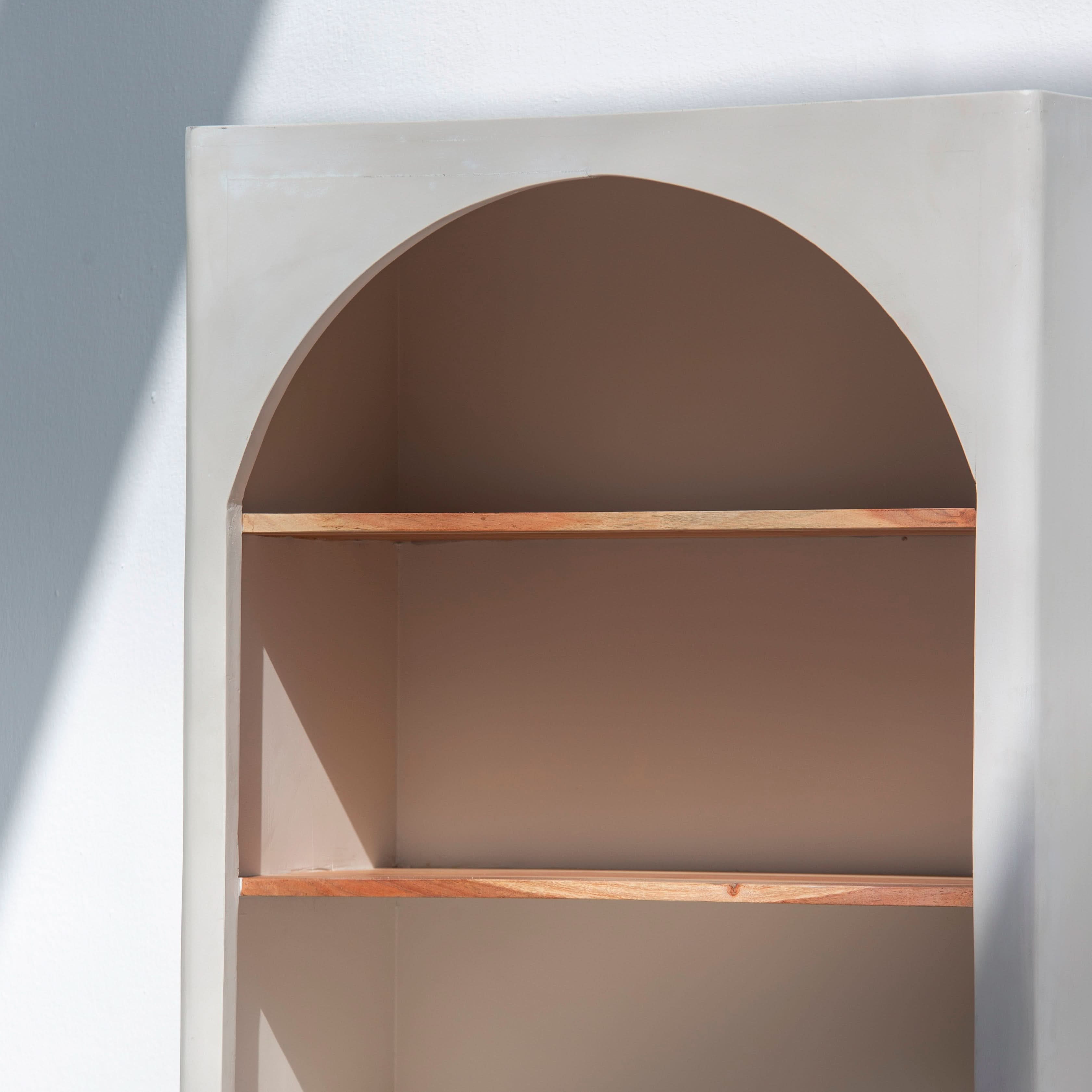 NATURA CURVE WHITE TWO DOOR CABINET - Art and craft furniture
