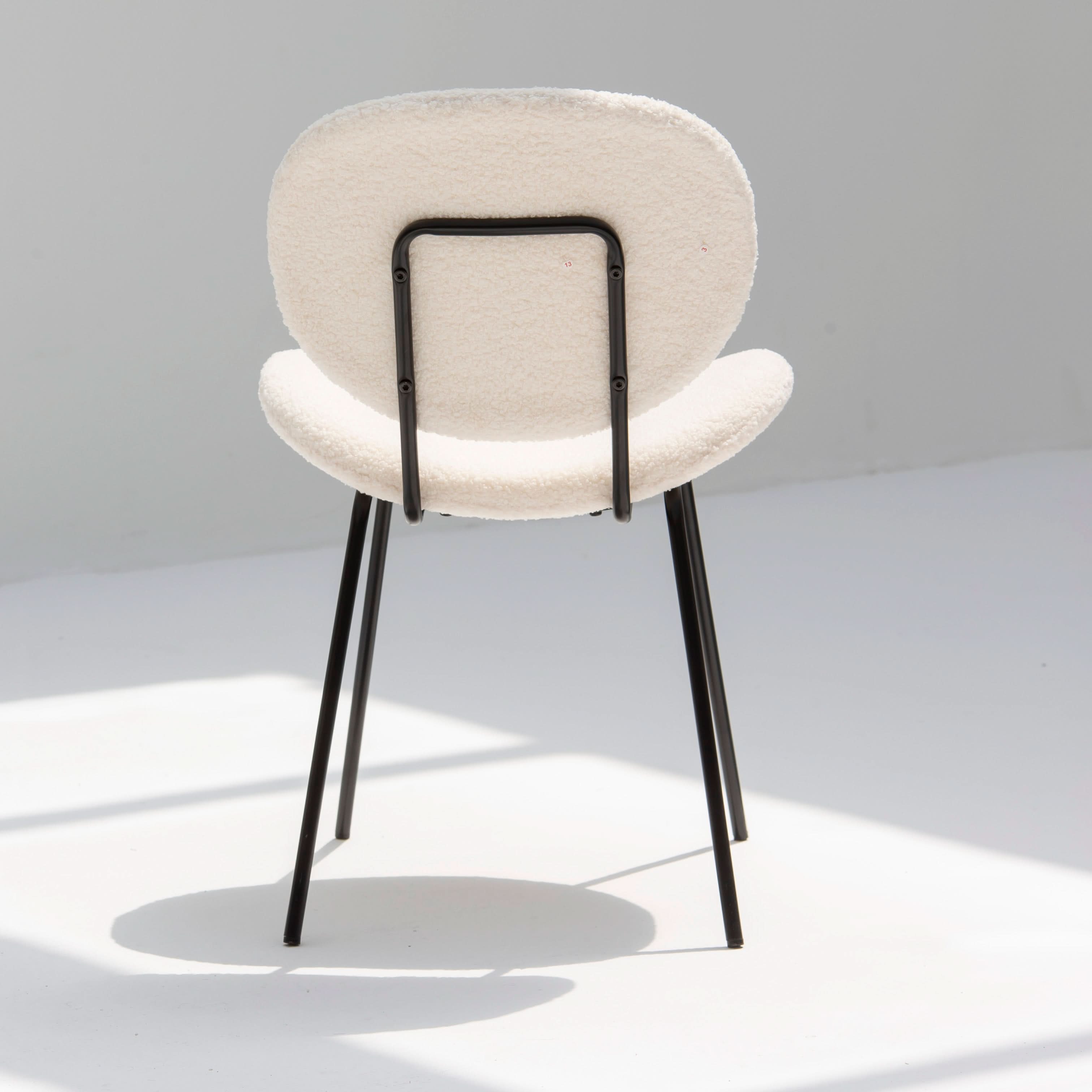 ARC WHITE FABRIC DINING CHAIR - Art and craft furniture