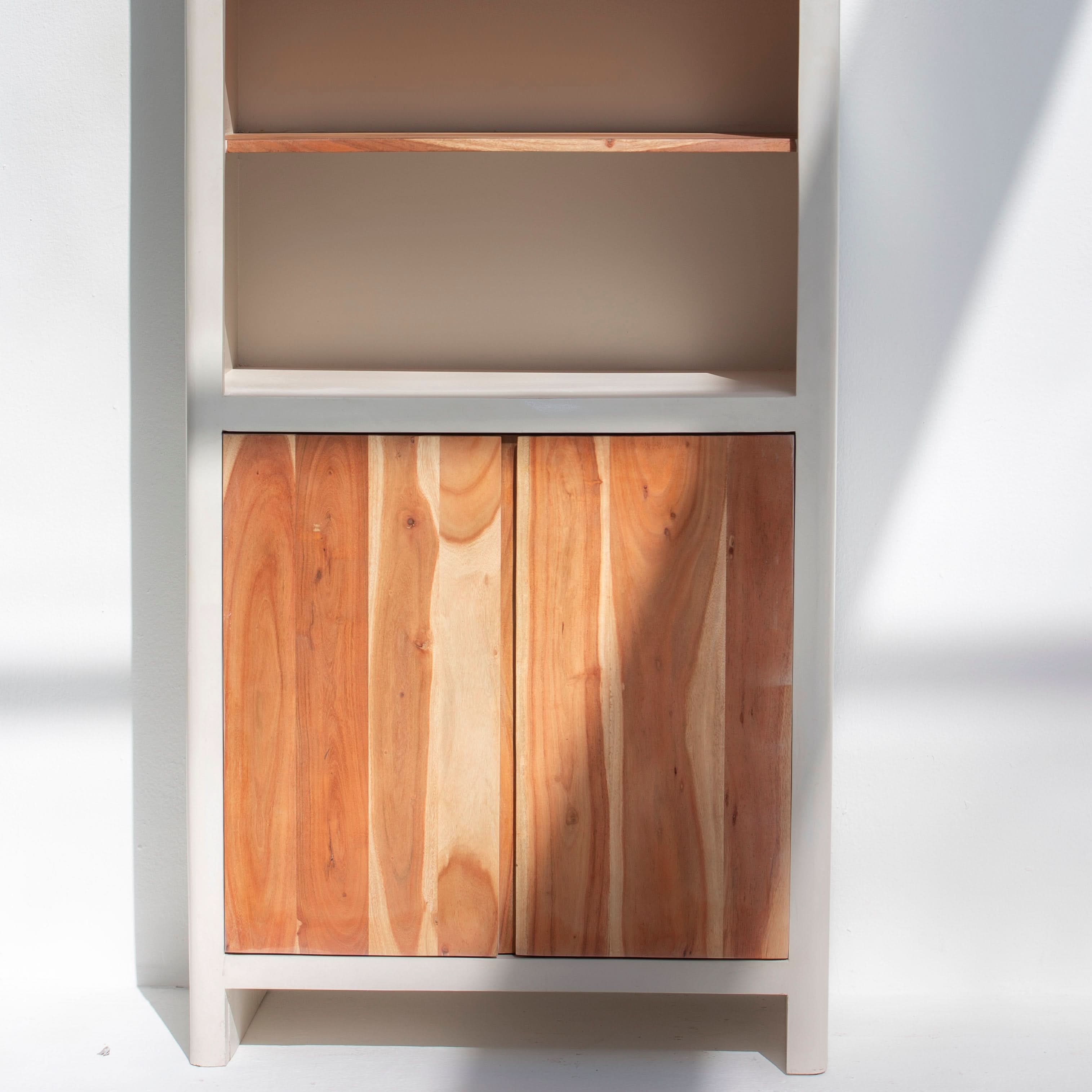NATURA CURVE WHITE TWO DOOR CABINET - Art and craft furniture