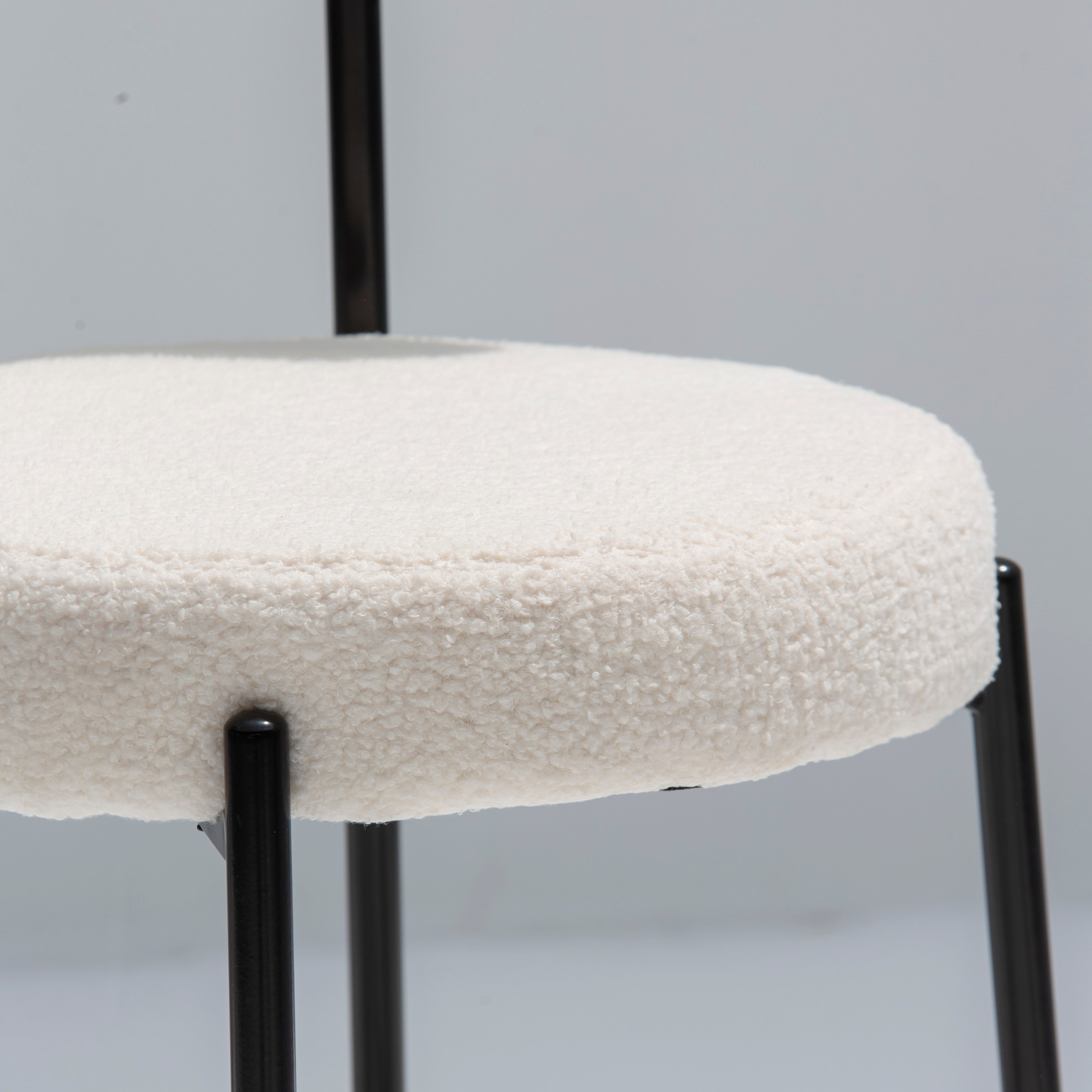 NUAGE WHITE FABRIC BAR CHAIR - Art and craft furniture
