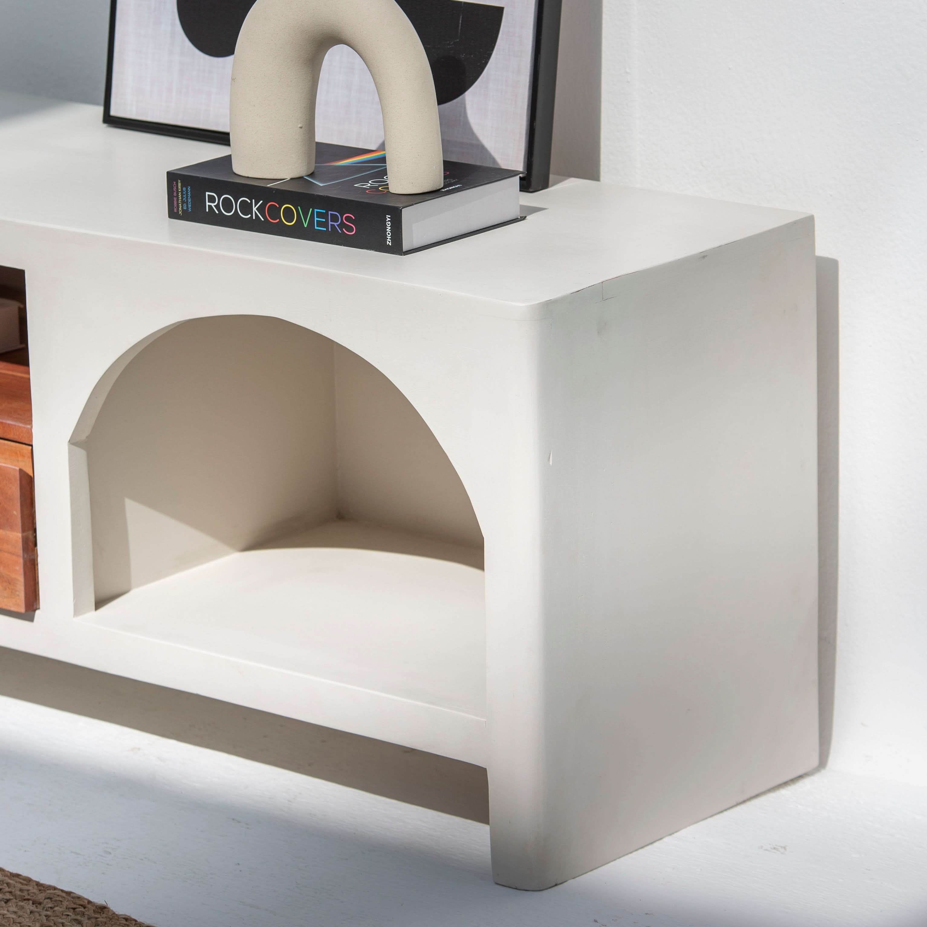 NATURA CURVE TV STAND - Art and craft furniture