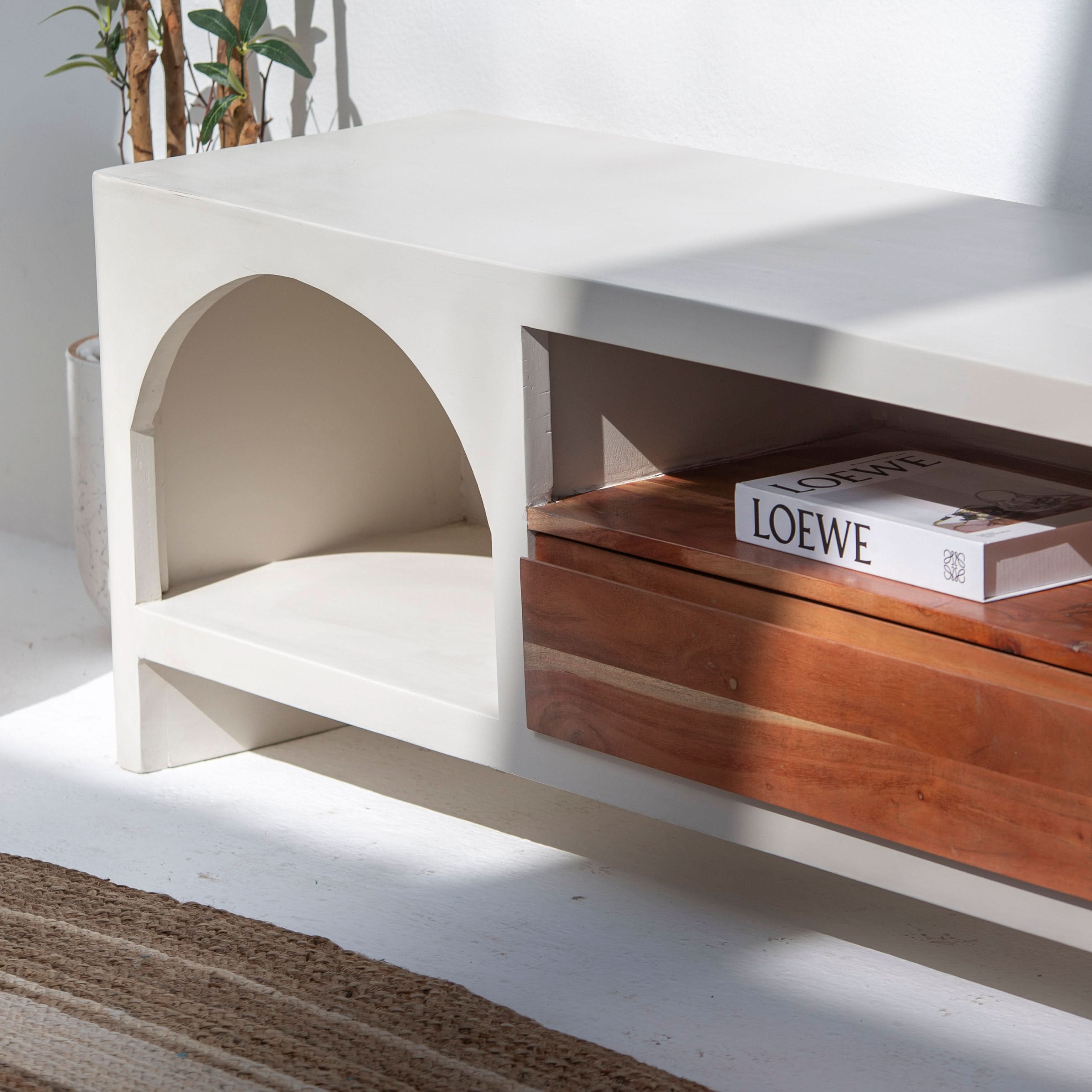 NATURA CURVE TV STAND - Art and craft furniture