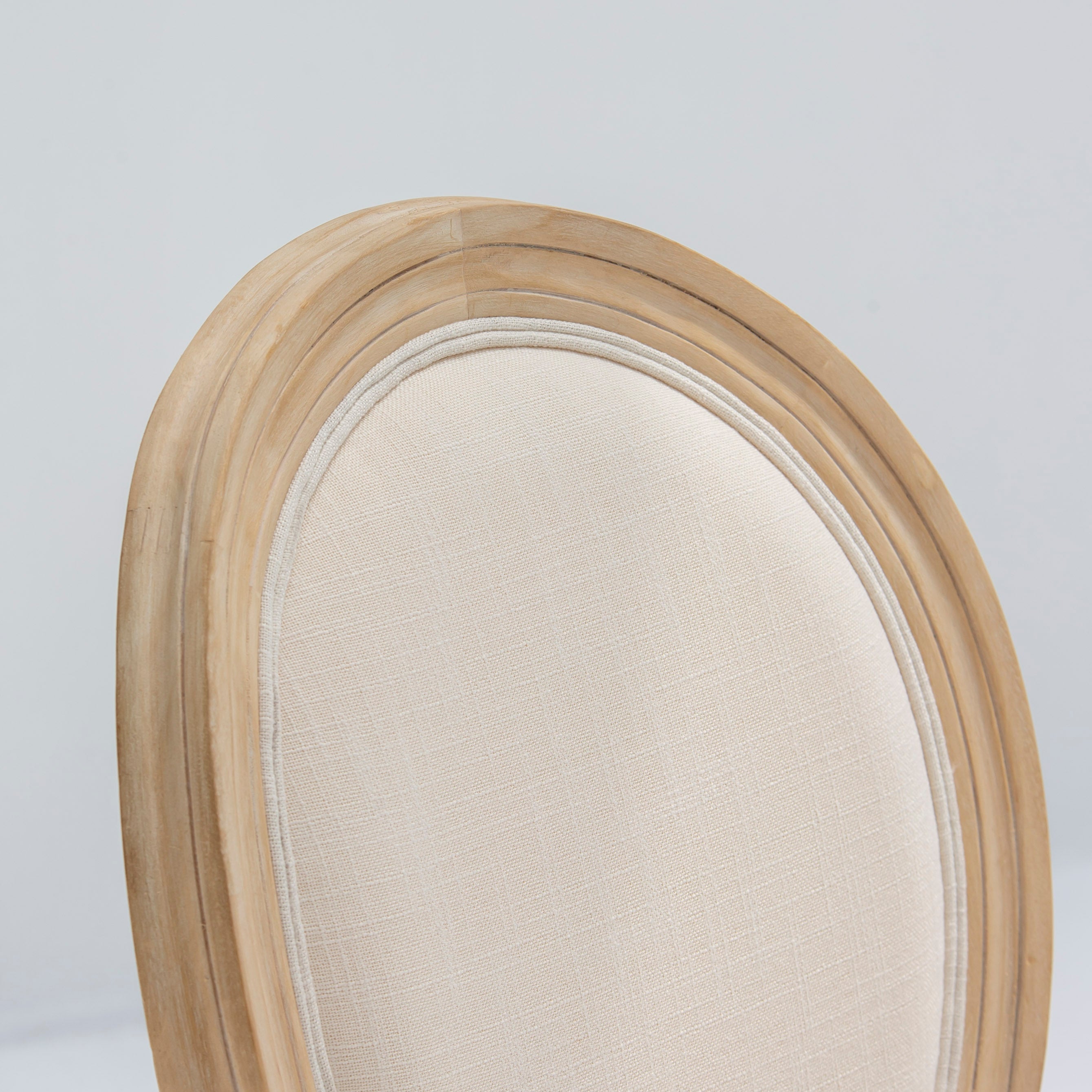 VERSAILLES WHITE FABRIC DINING CHAIR - Art and craft furniture