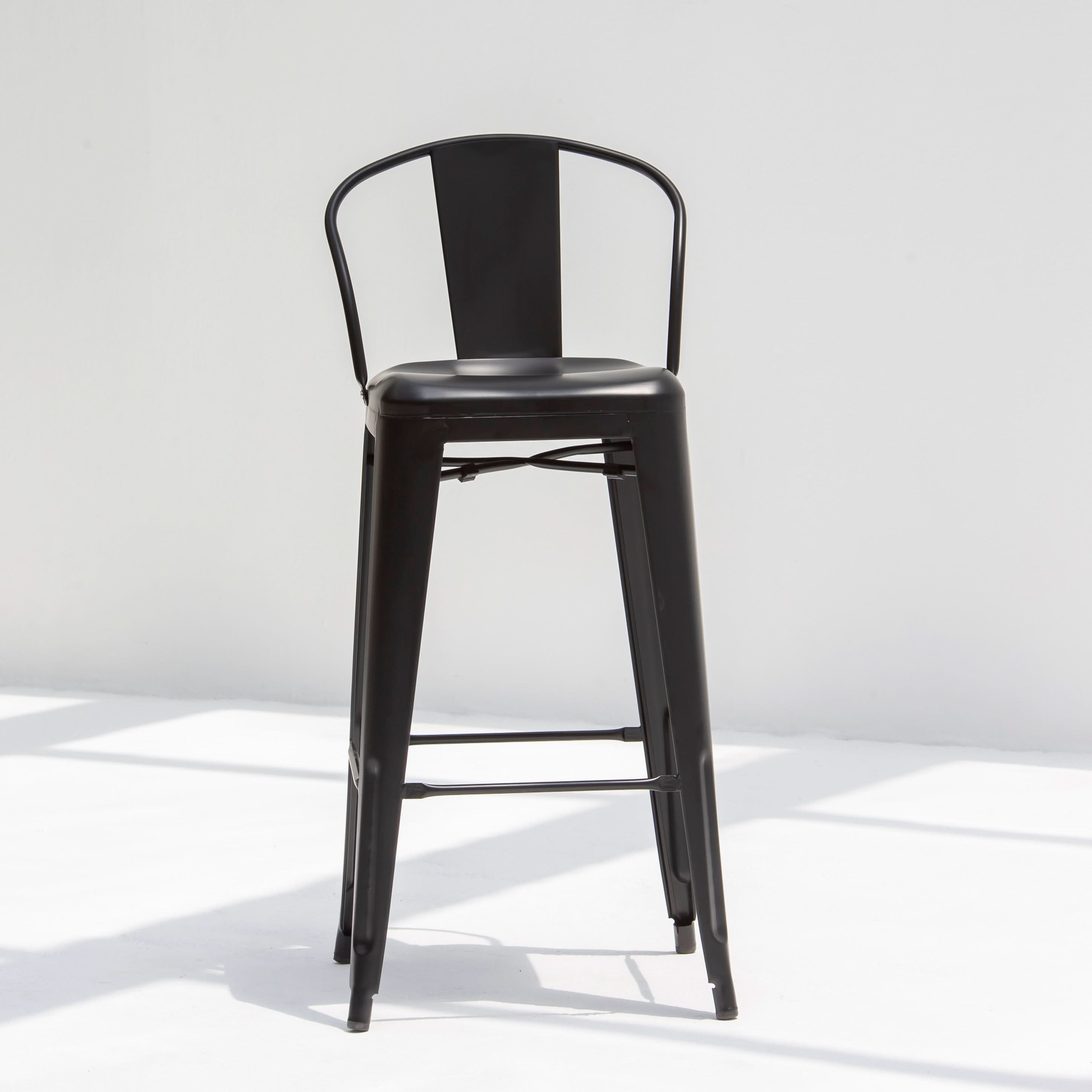 FORGE BLACK METAL BAR CHAIR - Art and craft furniture