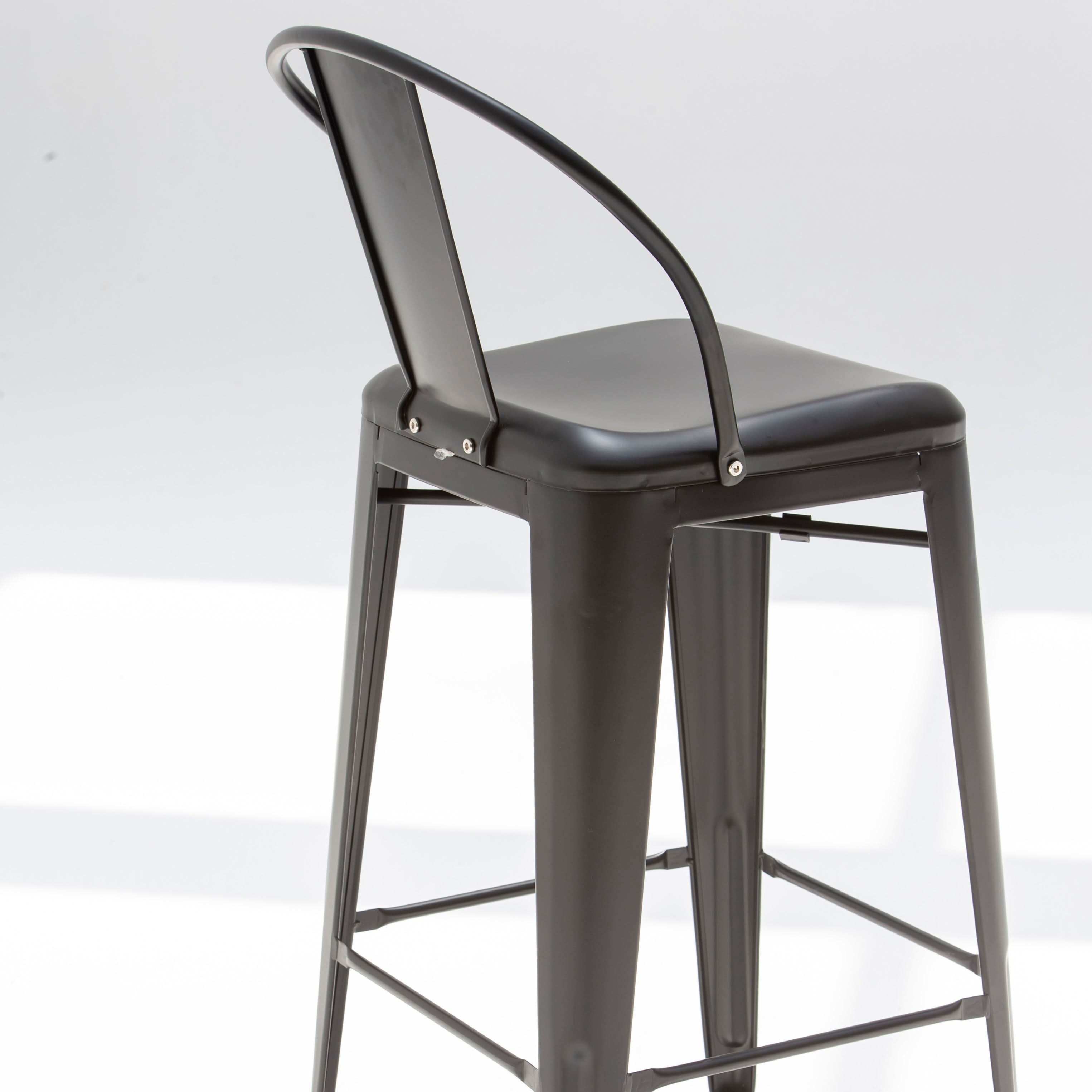 FORGE BLACK METAL BAR CHAIR - Art and craft furniture