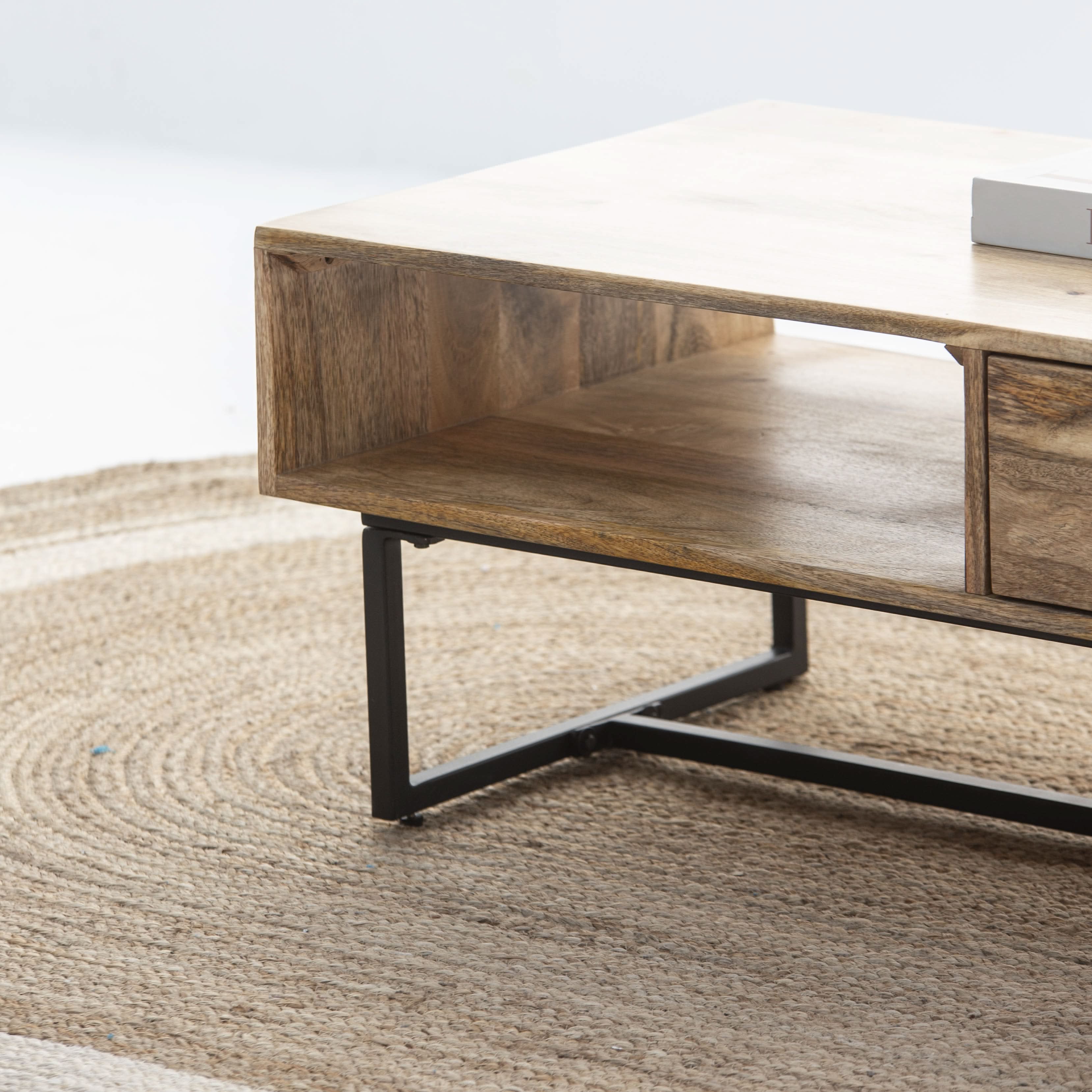 IRONIX ONE DRAWER COFFEE TABLE - Art and craft furniture