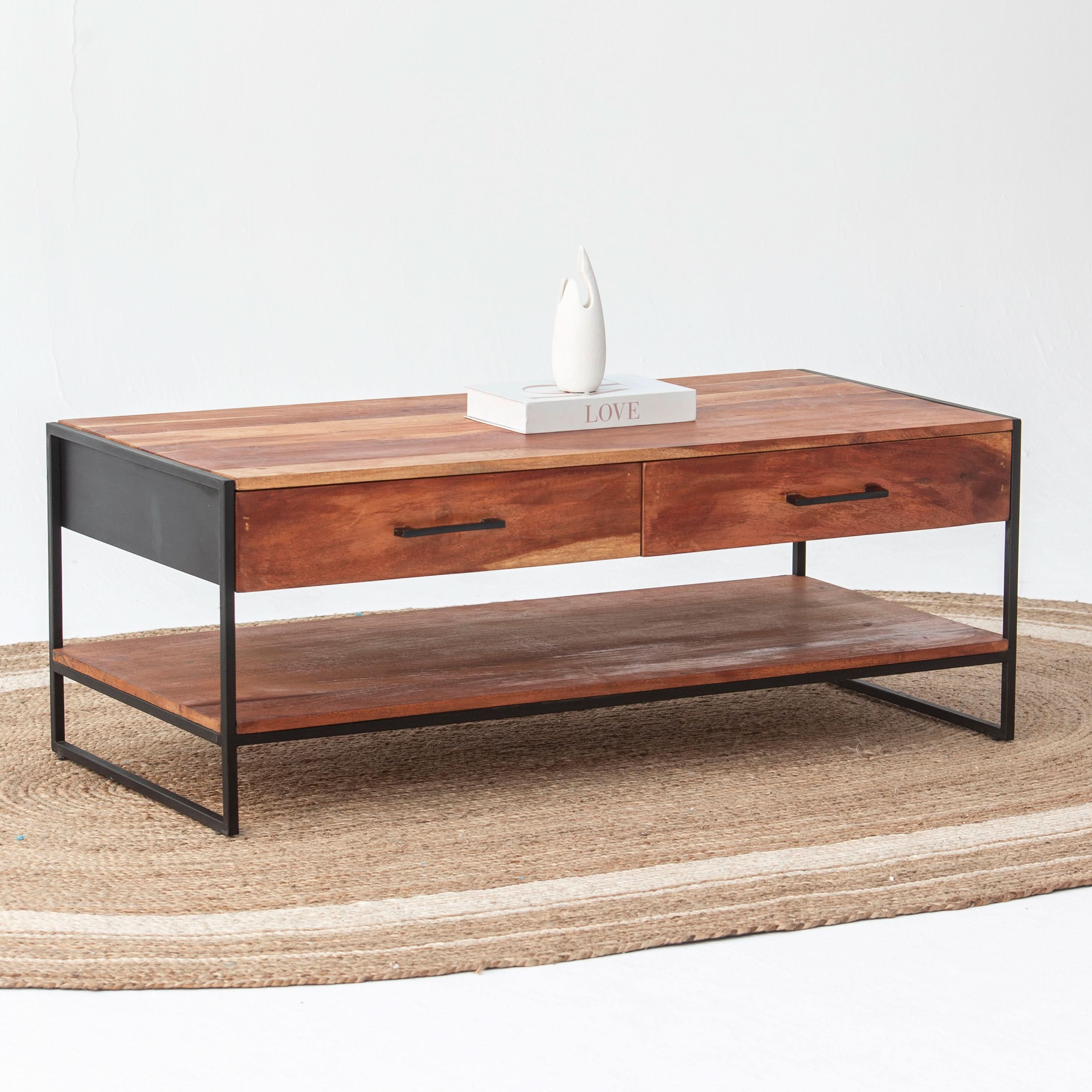 VILLENEUVE TWO DRAWER COFFEE TABLE - Art and craft furniture