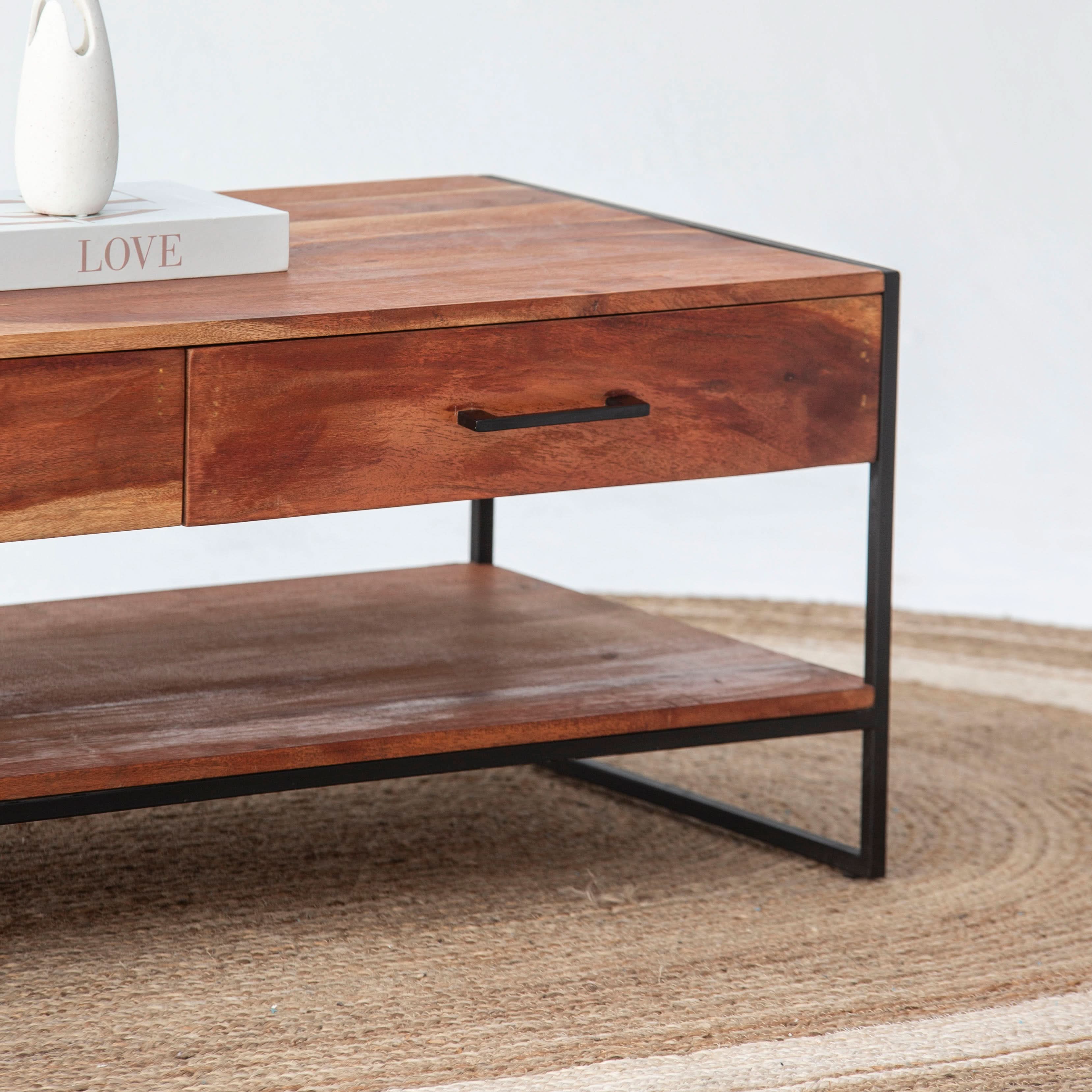 VILLENEUVE TWO DRAWER COFFEE TABLE - Art and craft furniture