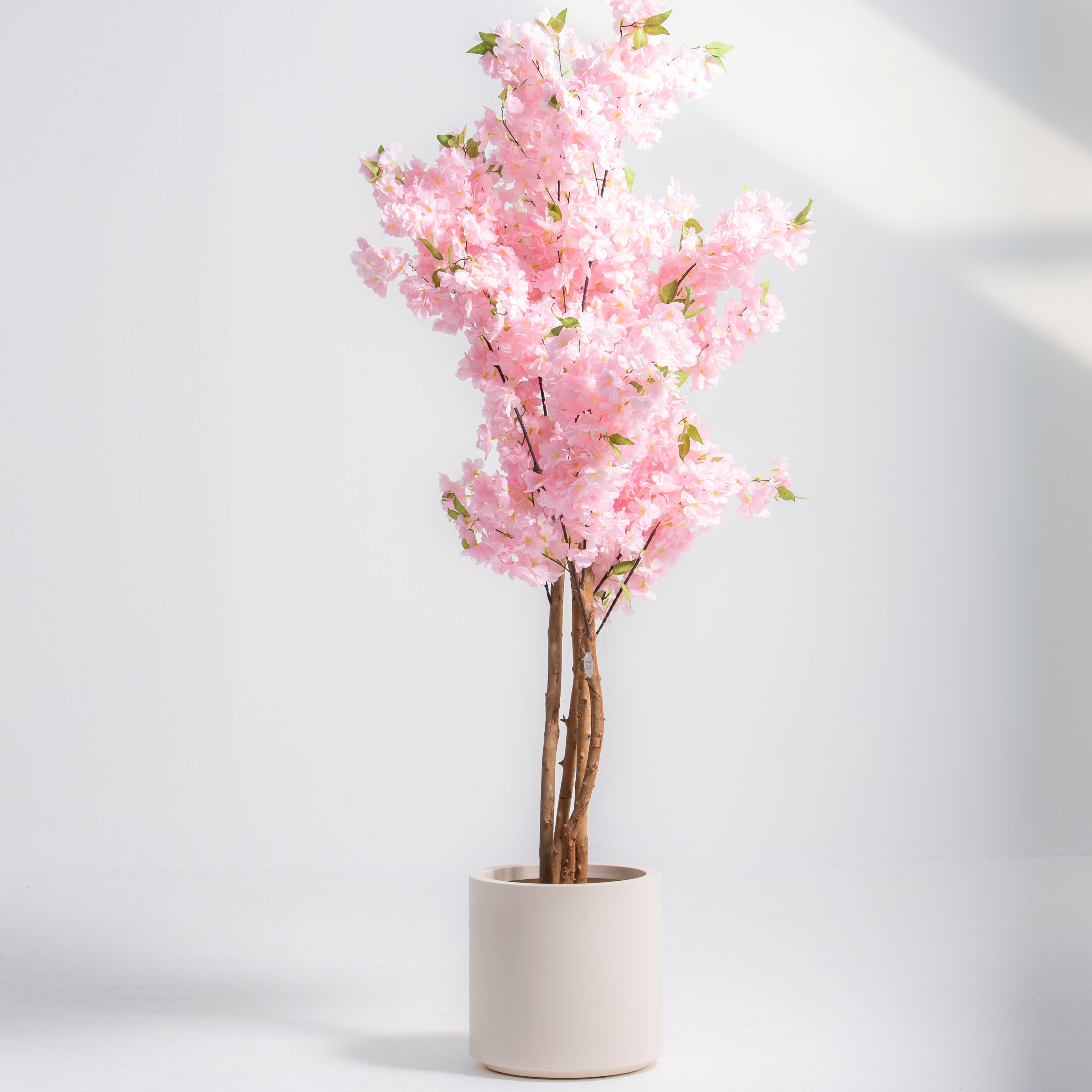 ARTIFICIAL PINK BLOSSOM PLANT - Art and craft furniture