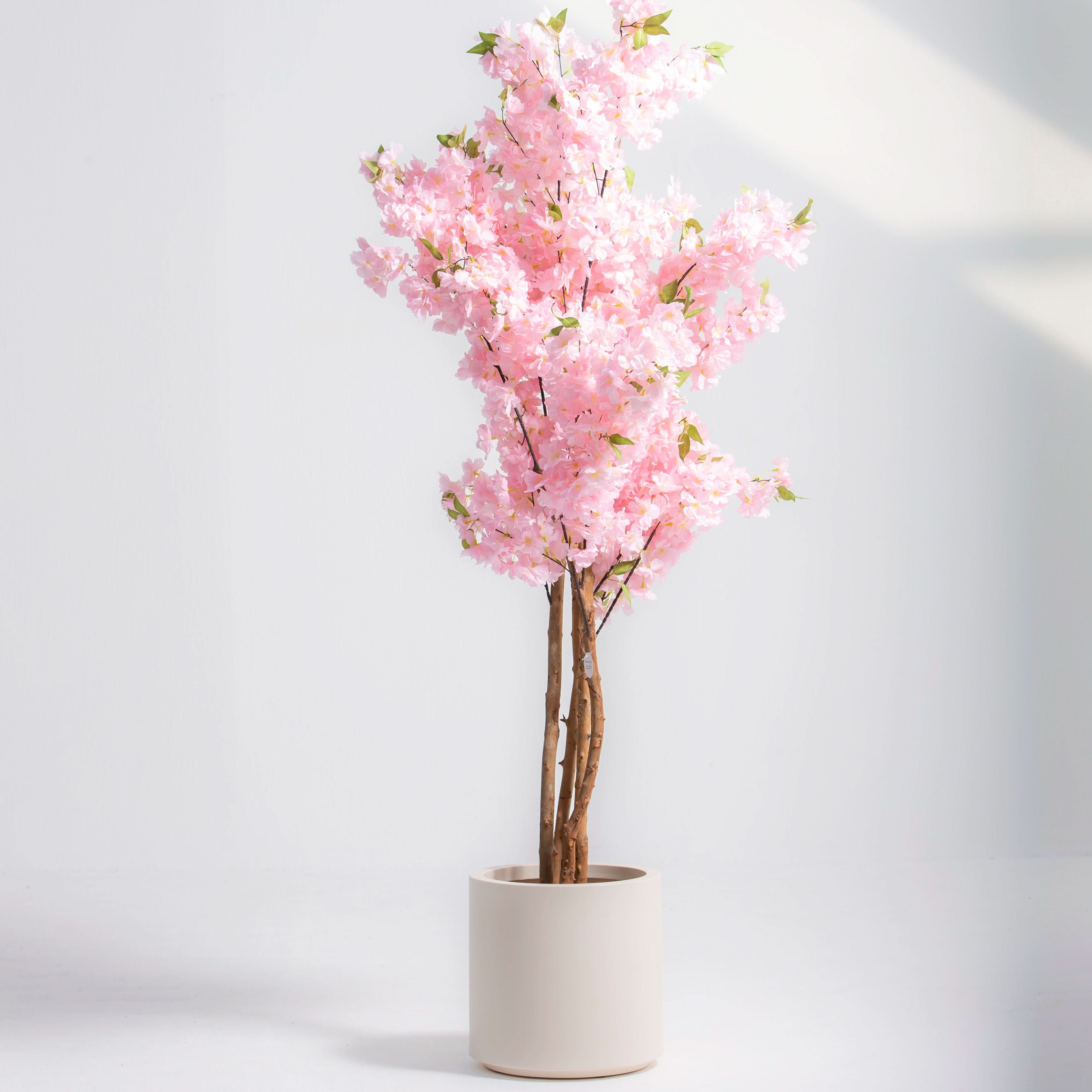 ARTIFICIAL PINK BLOSSOM PLANT - Art and craft furniture