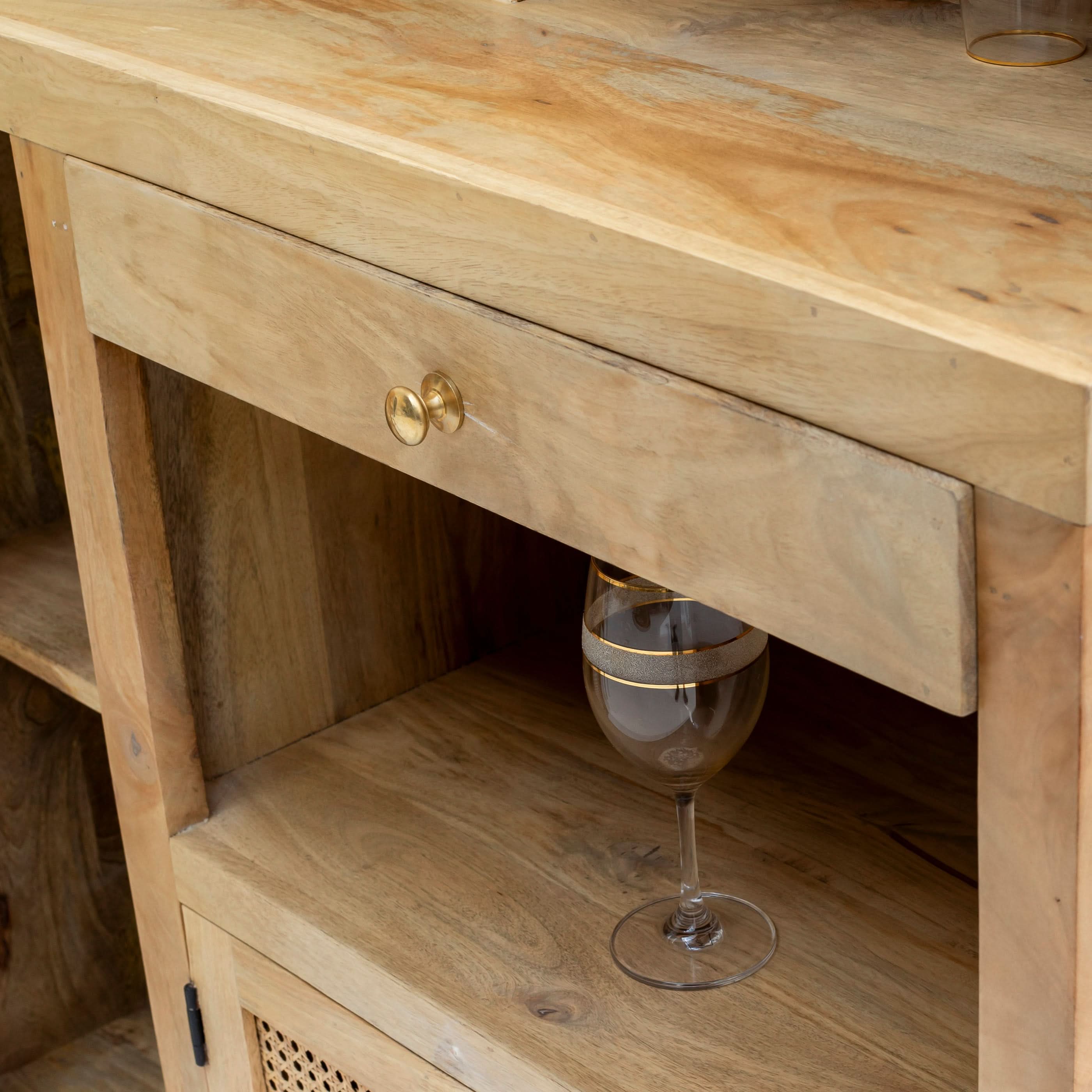 THE ELEGANT ELIXIR RATTAN BAR COUNTER - Art and craft furniture