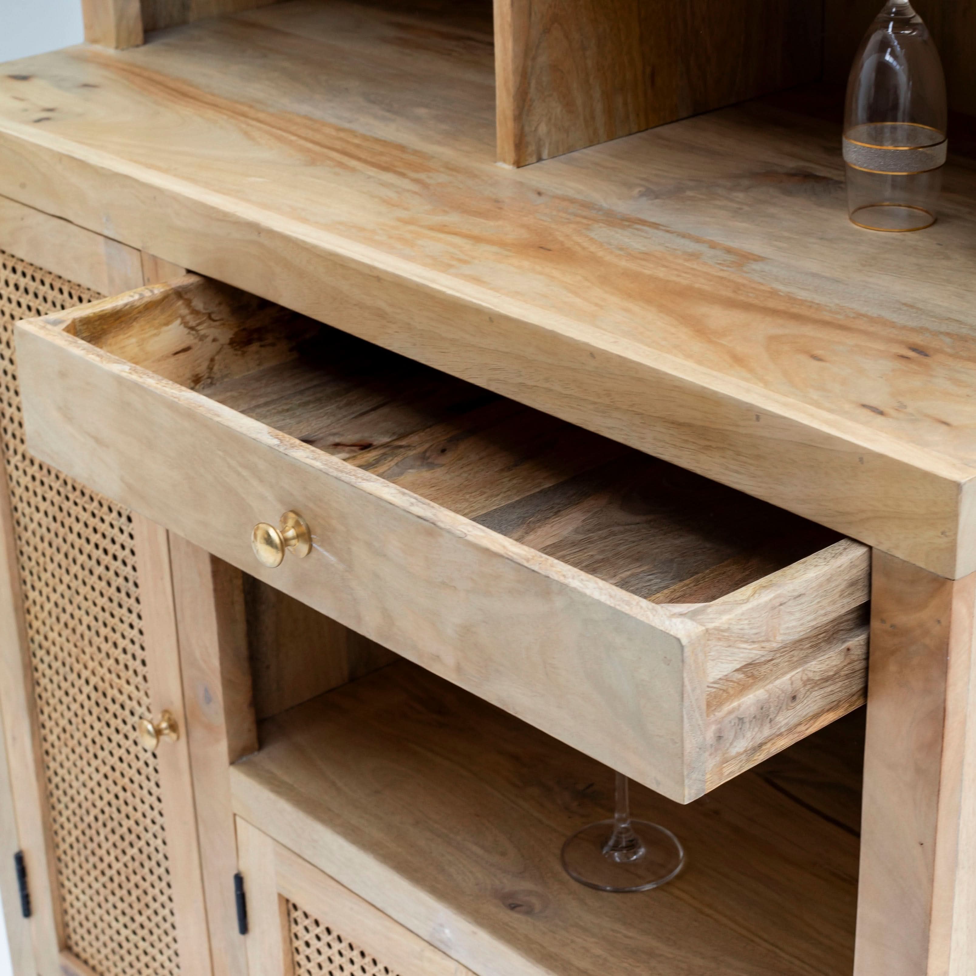 THE ELEGANT ELIXIR RATTAN BAR COUNTER - Art and craft furniture