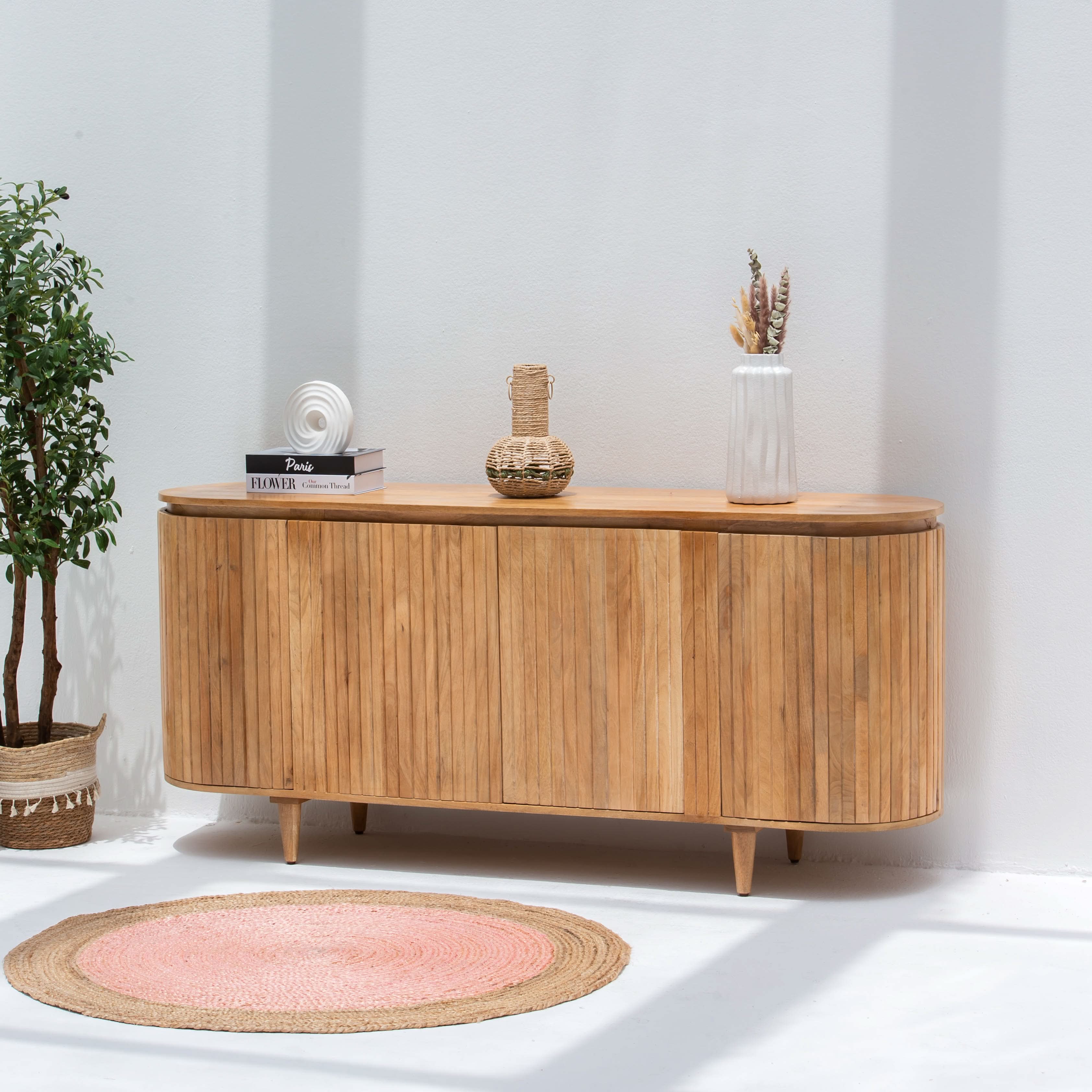 RIVIERA HALF ROUND SIDEBOARD - Art and craft furniture