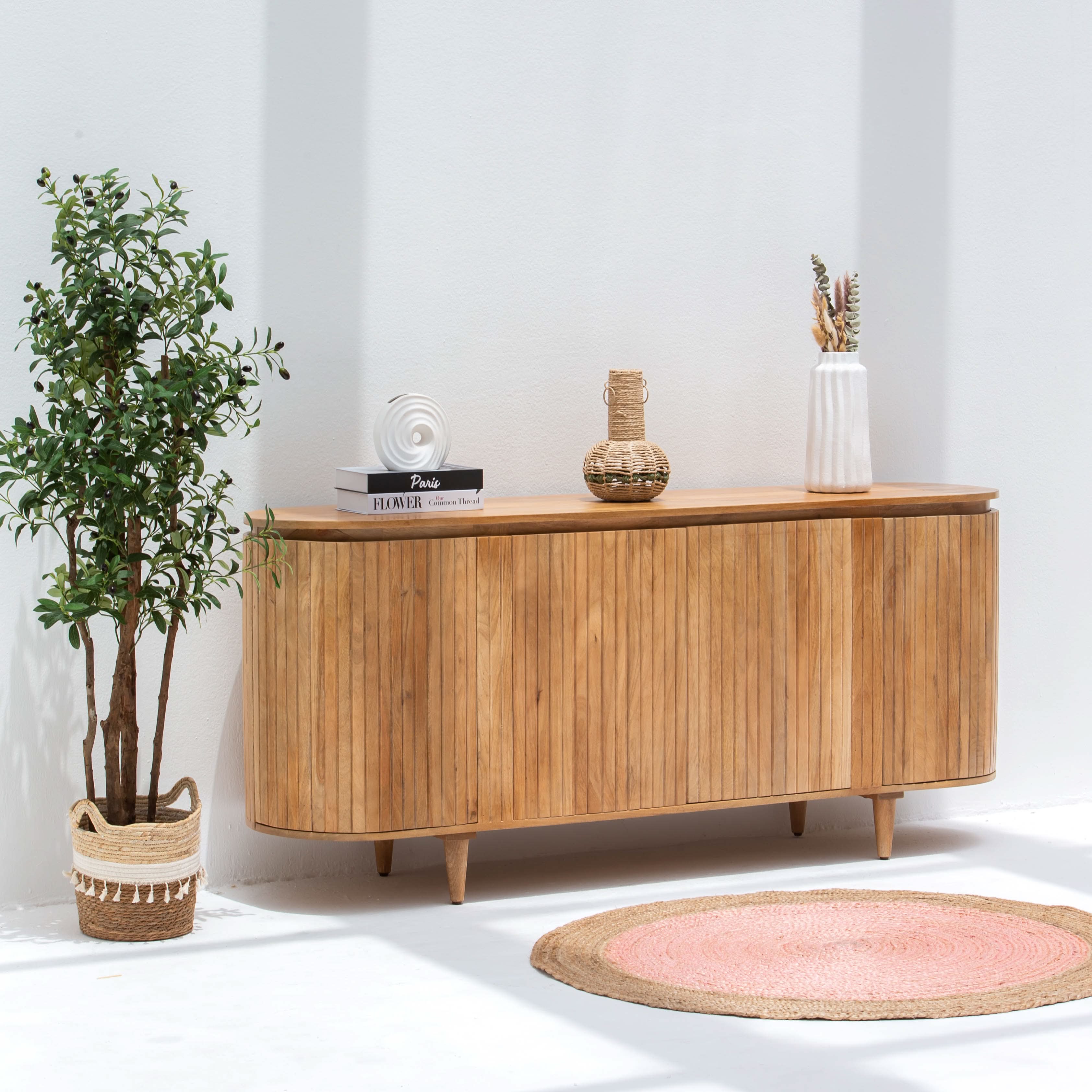 RIVIERA HALF ROUND SIDEBOARD - Art and craft furniture