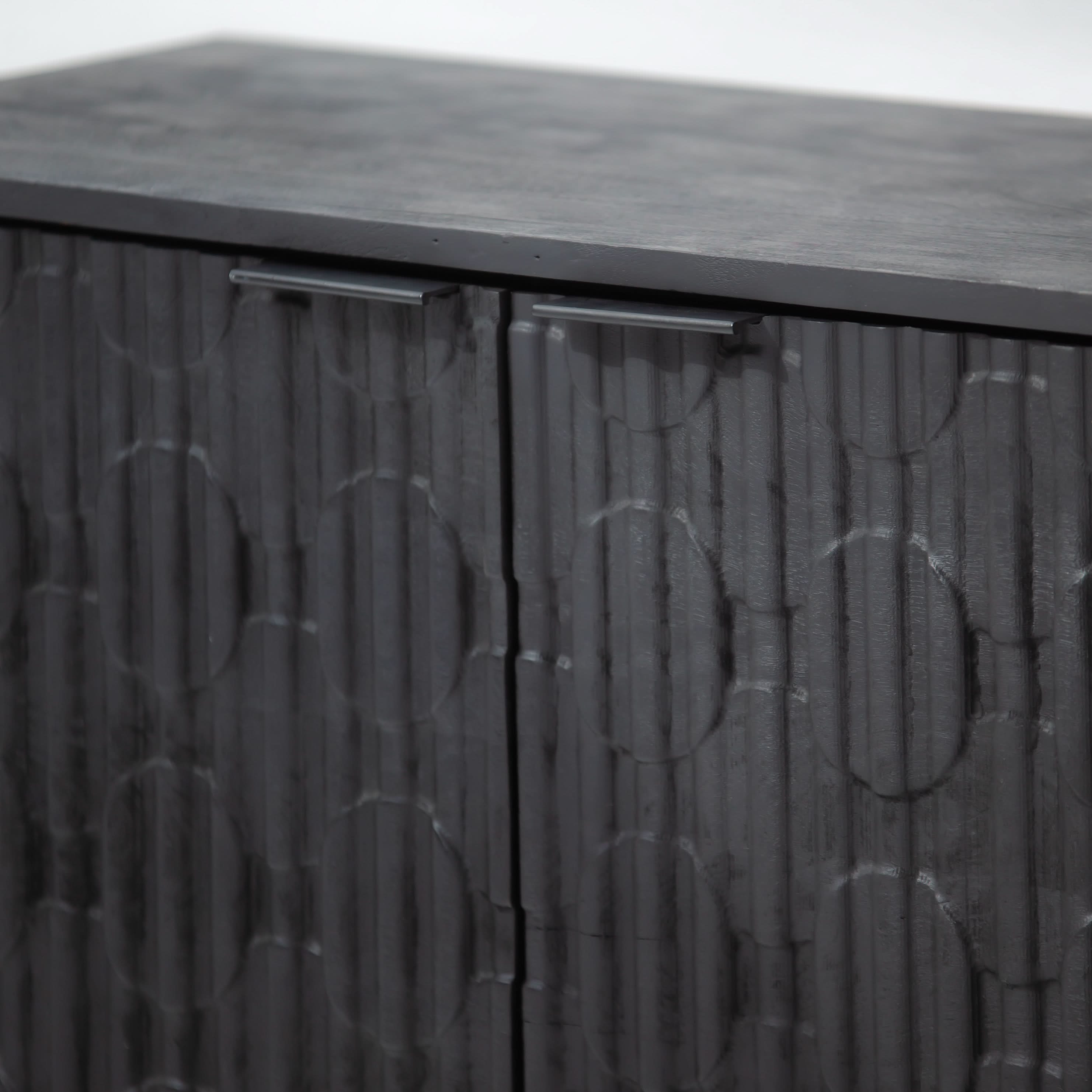 BLACK GALAXY THREE DOOR SIDEBOARD - Art and craft furniture
