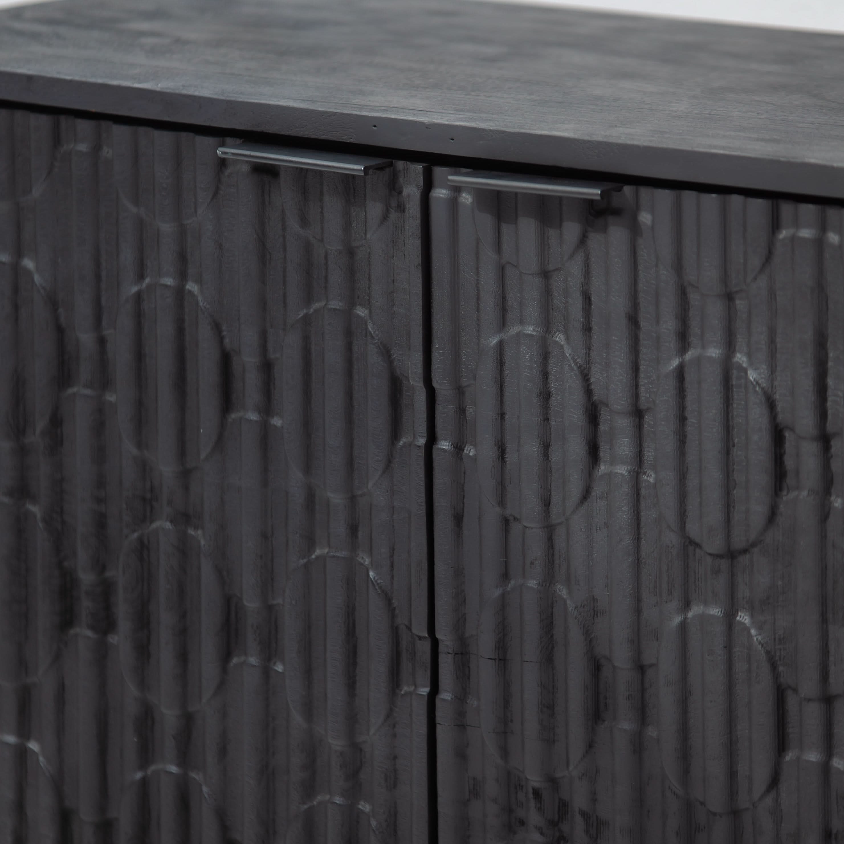 BLACK GALAXY THREE DOOR SIDEBOARD - Art and craft furniture