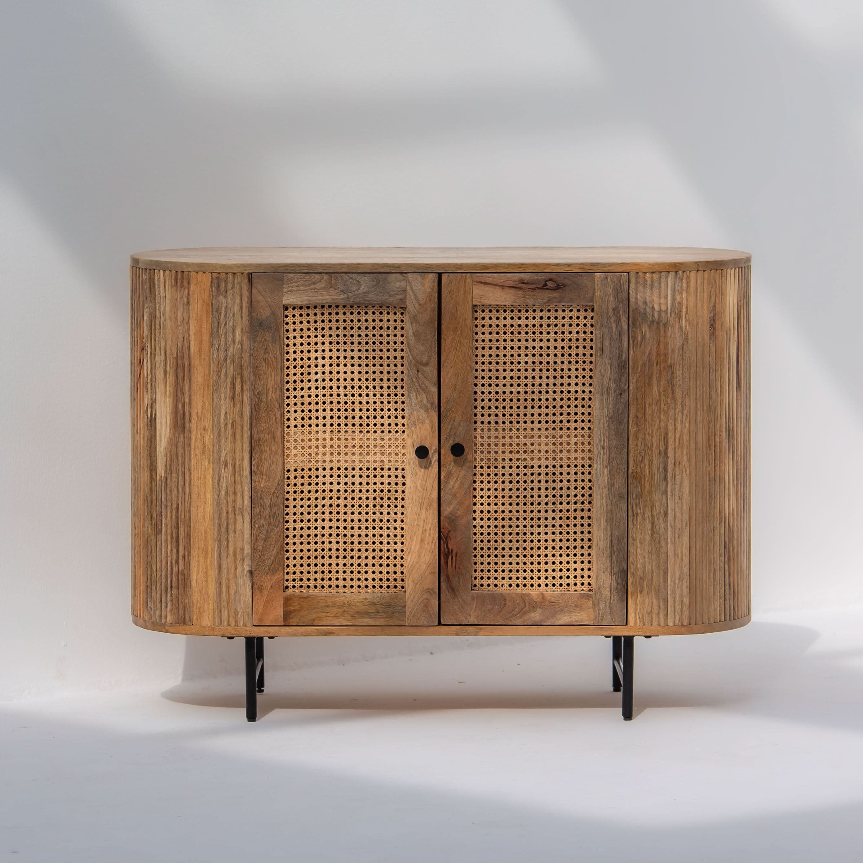 WINDSOR CANE DOOR SIDE BOARD - Art and craft furniture