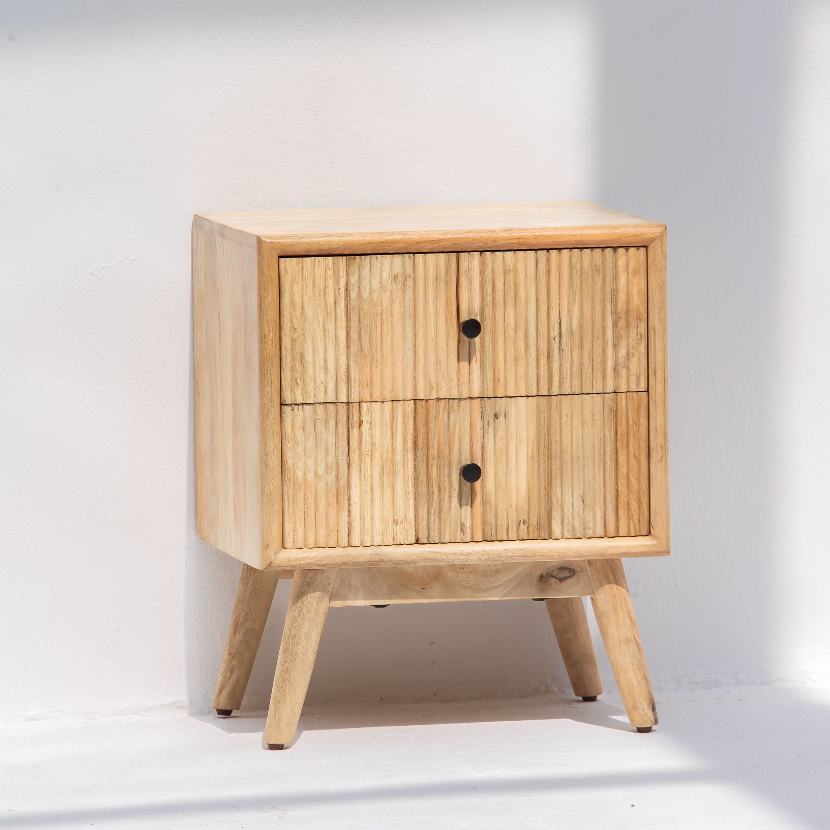 LUWIN LINING TWO DRAWER NIGHTSTAND - Art and craft furniture