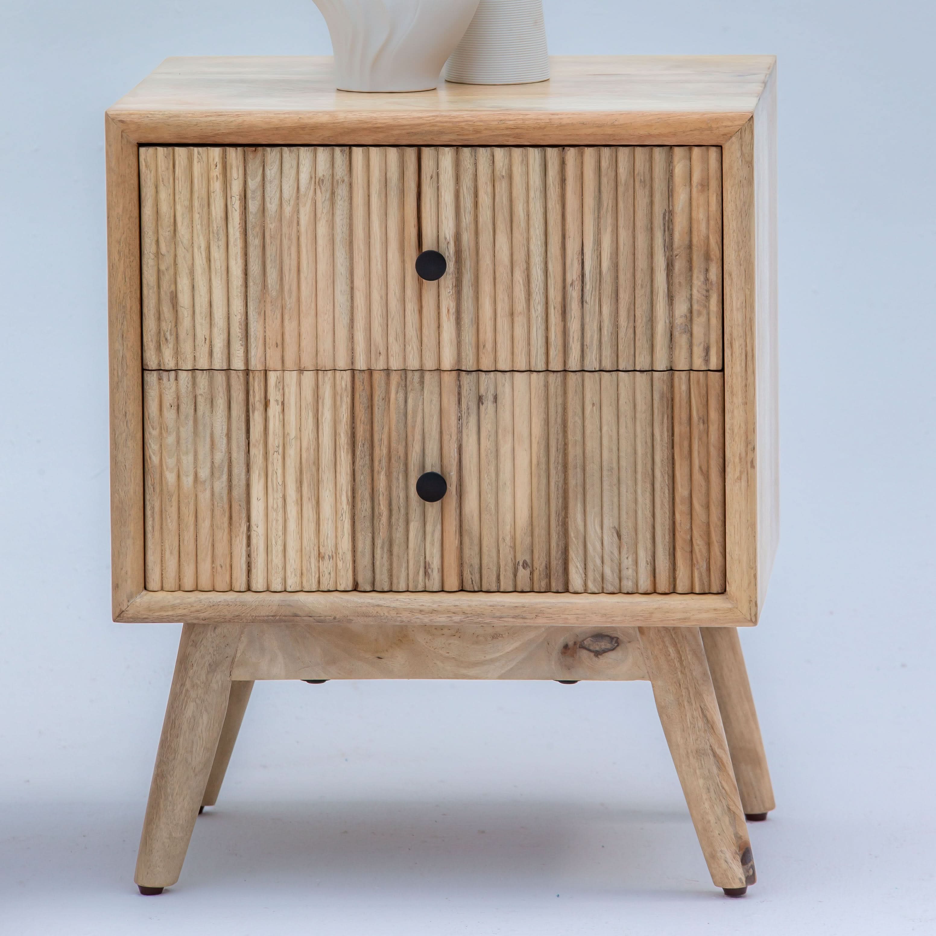 LUWIN LINING TWO DRAWER NIGHTSTAND - Art and craft furniture