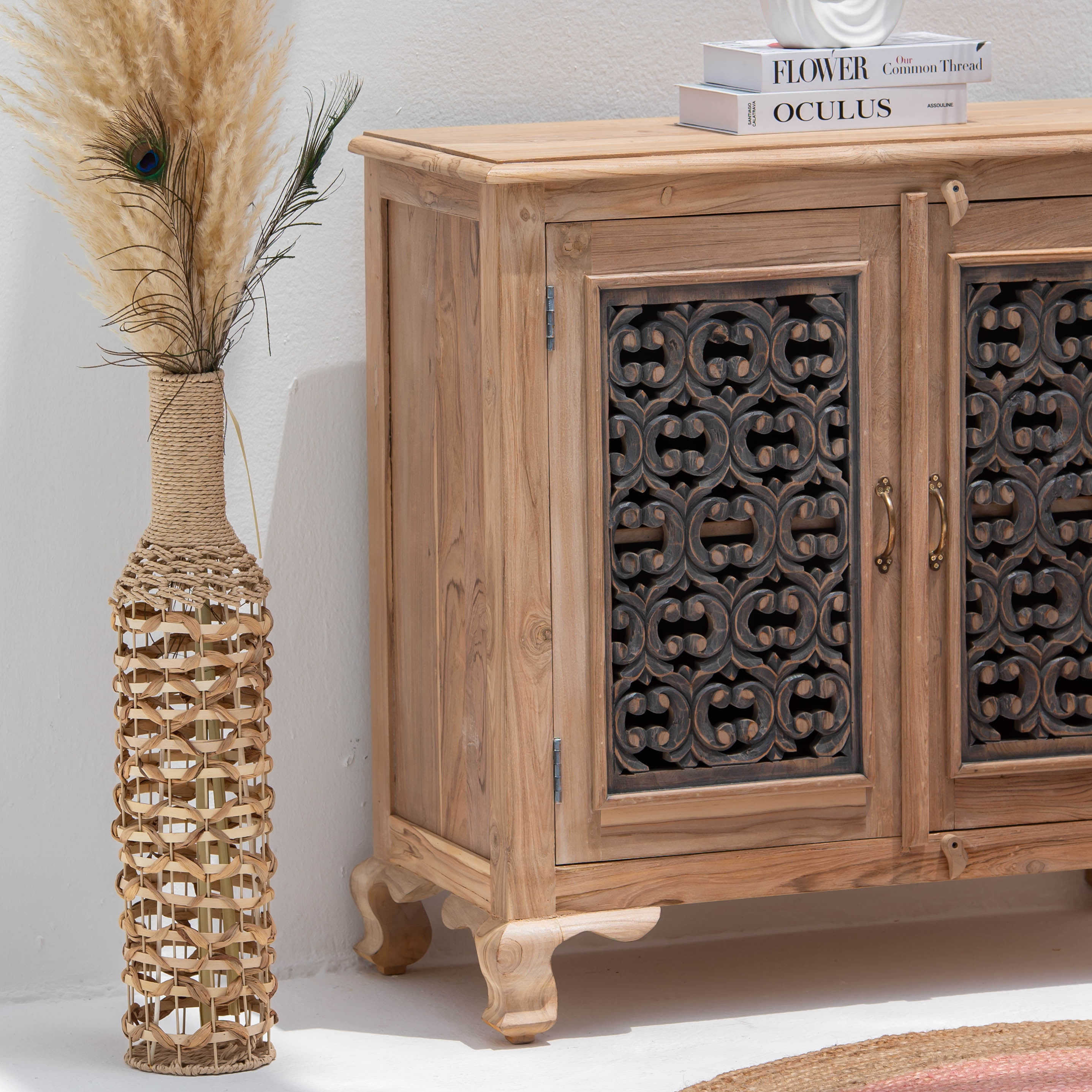 CHARLORE WOODEN TWO DOOR SIDEBOARD