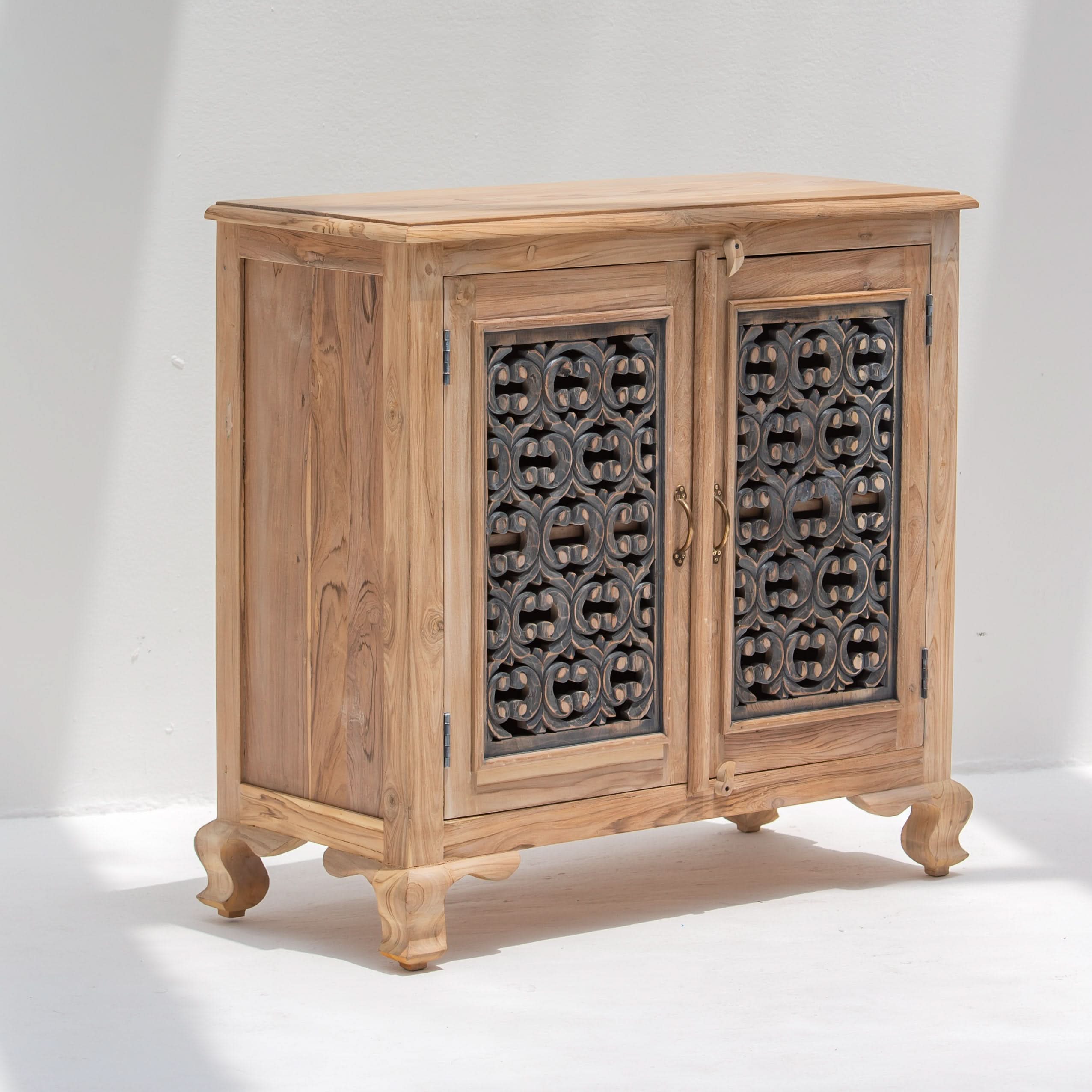 CHARLORE WOODEN TWO DOOR SIDEBOARD - Art and craft furniture