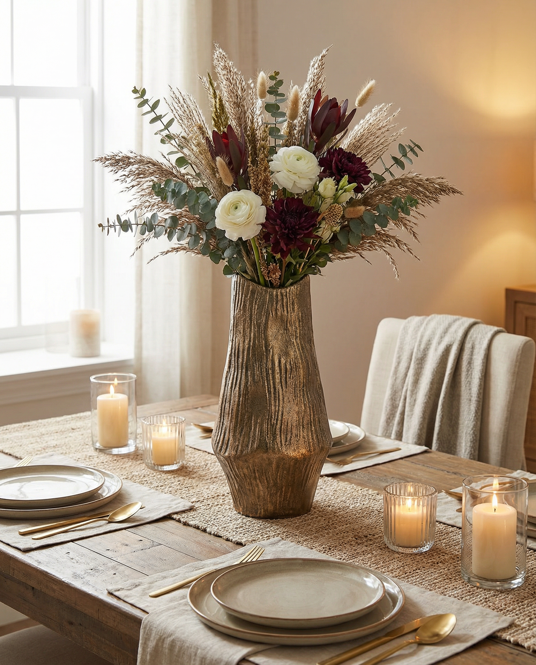SERENITY BLOSSOM BIG FLOWER VASE - Art and craft furniture