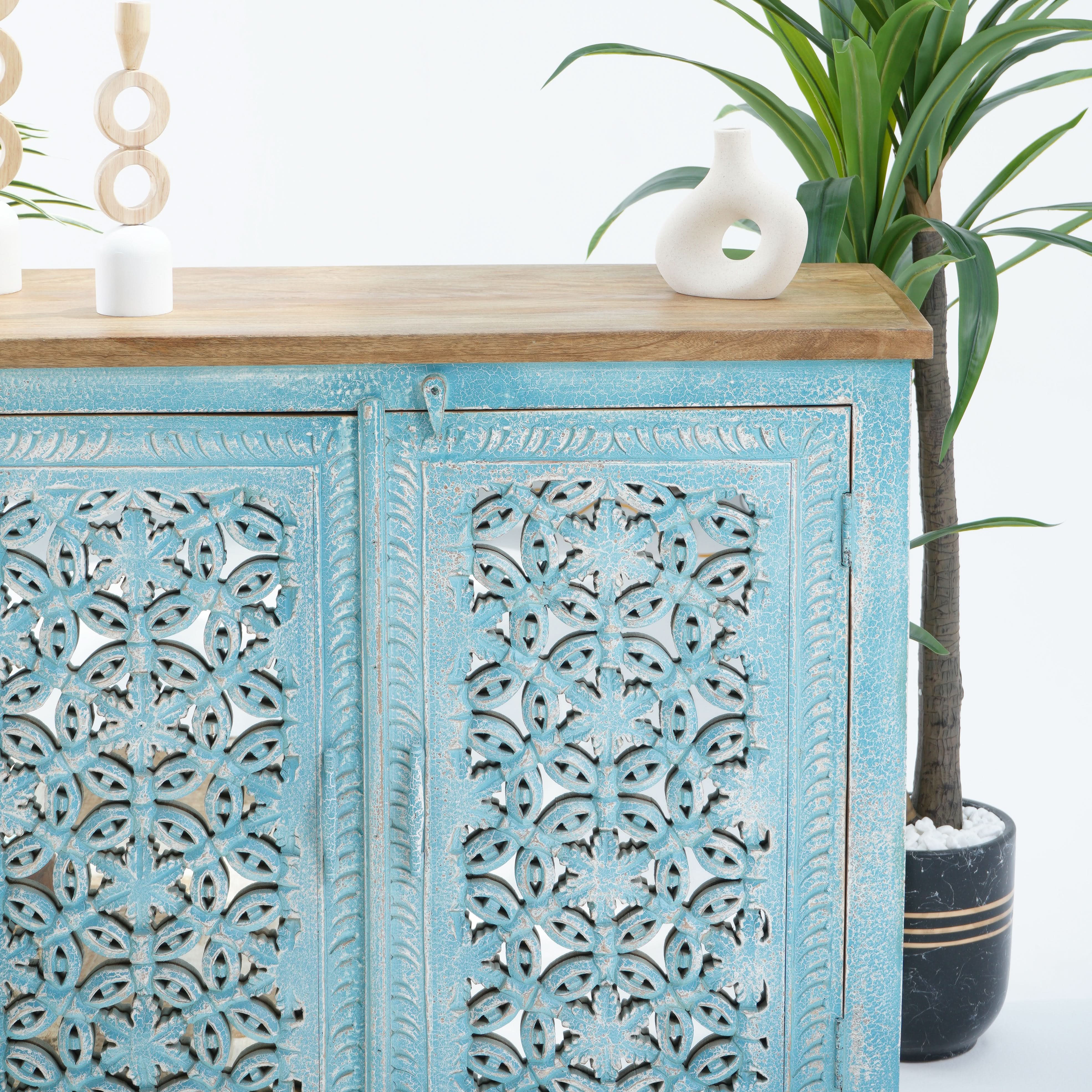 RUSTICA WOODEN TWO DOOR SIDEBOARD - Art and craft furniture