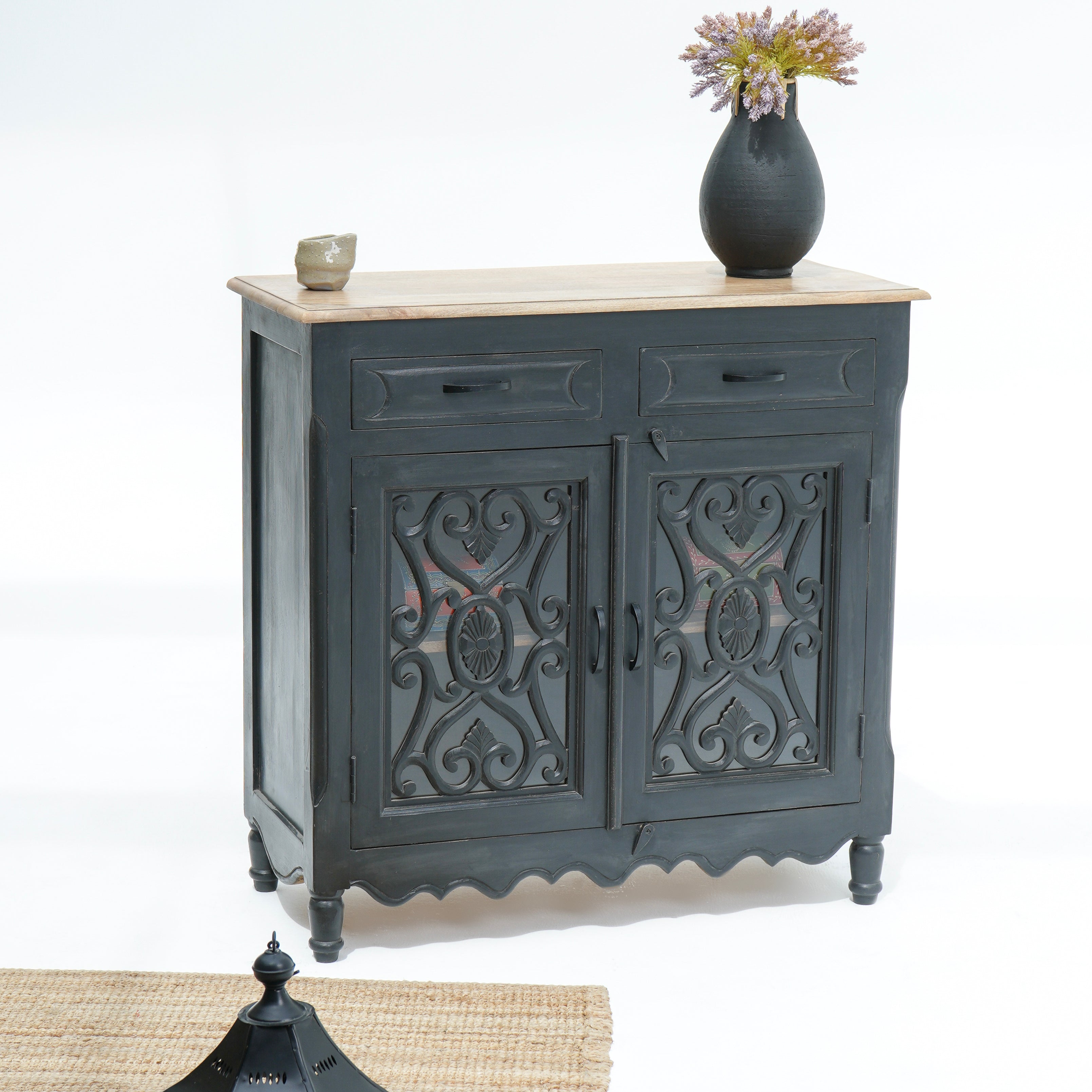 Elegance glass door sideboard
