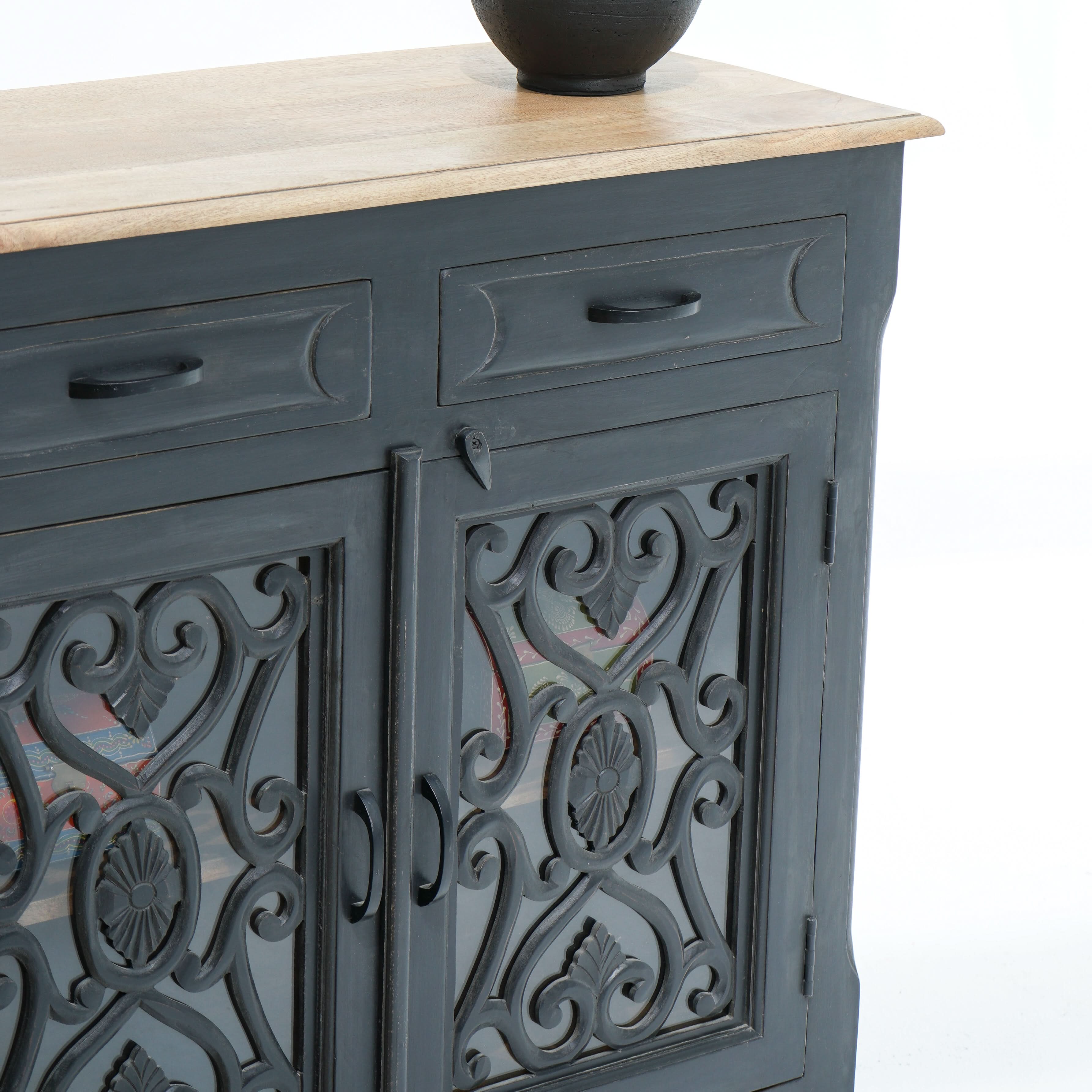 ELEGANCE GLASS DOOR SIDEBOARD - Art and craft furniture