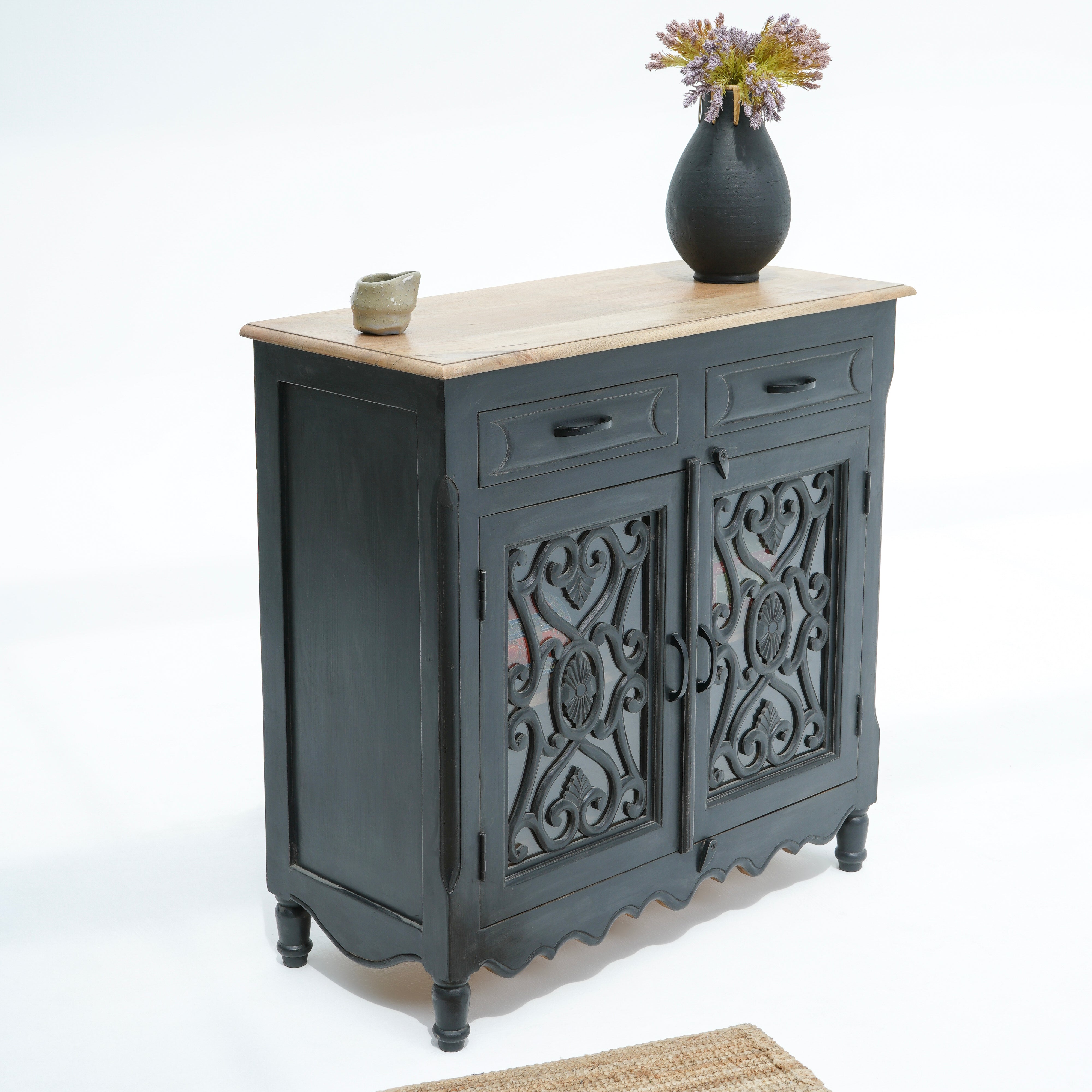 Elegance glass door sideboard